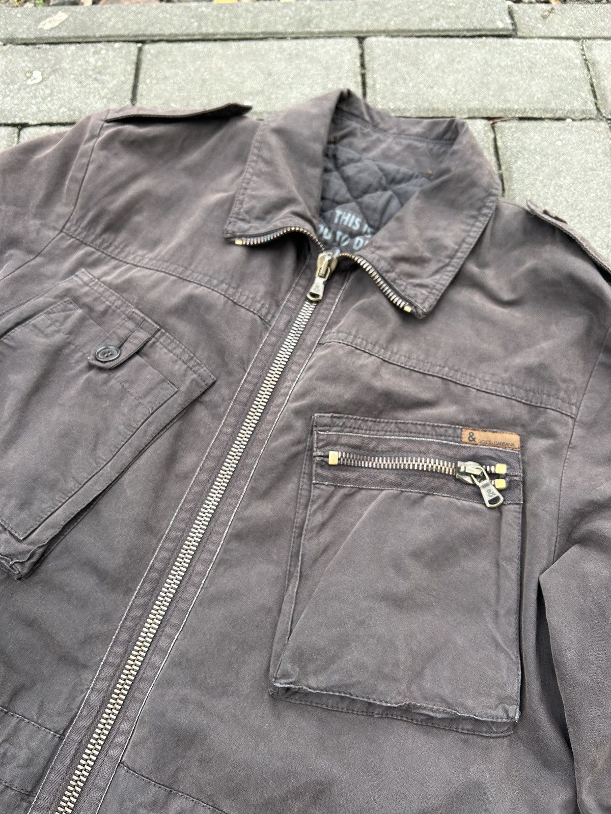 Dolce & Gabbana Dolce & Gabbana Chocolate Brown Utility Coat 1990's Size S / US 4 / IT 40 - 2 Thumbnail