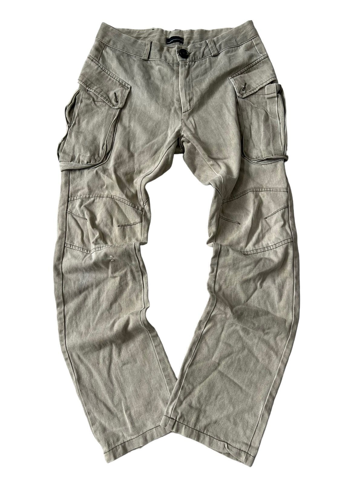 image of Lad Musician Gas Mask Cargo Pants Double Knee in Khaki Light, Men's (Size 30)