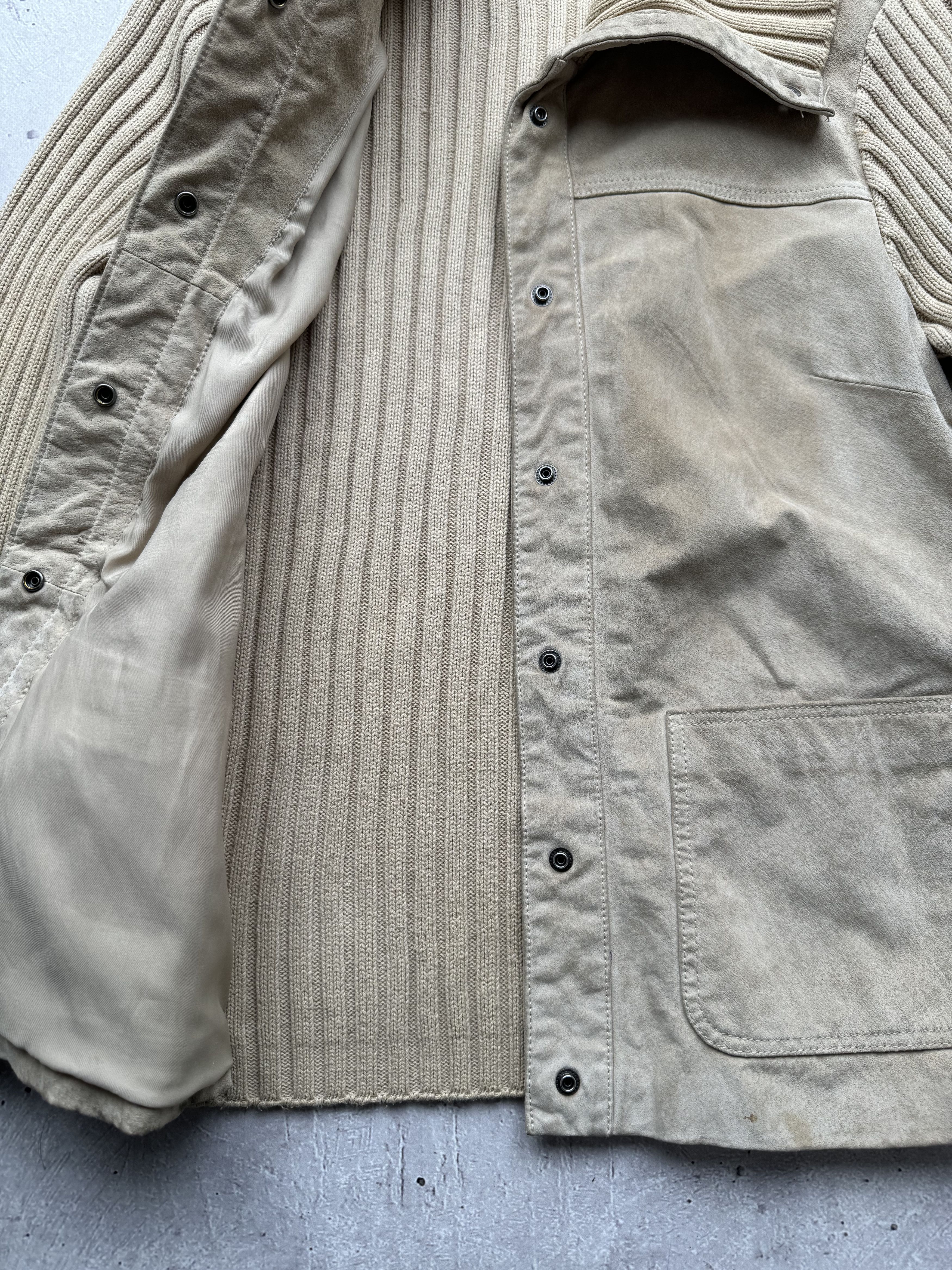 Diesel Diesel Vintage Leather Knitted Jacket Size US M / EU 48-50 / 2 - 10 Thumbnail