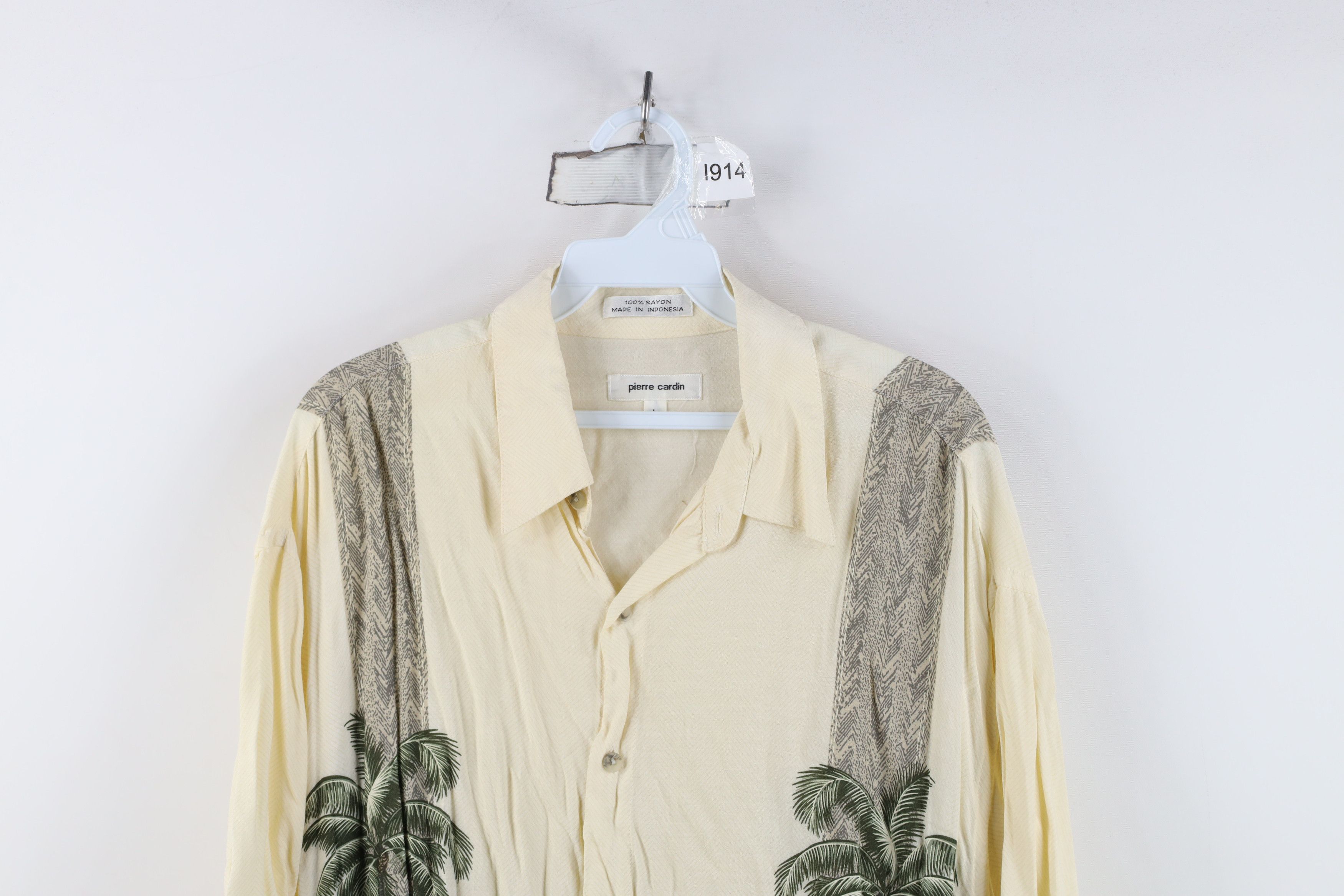 Vintage Vintage 90s Streetwear Rayon Gabardine Hawaiian Button Shirt Size US L / EU 52-54 / 3 - 2 Thumbnail