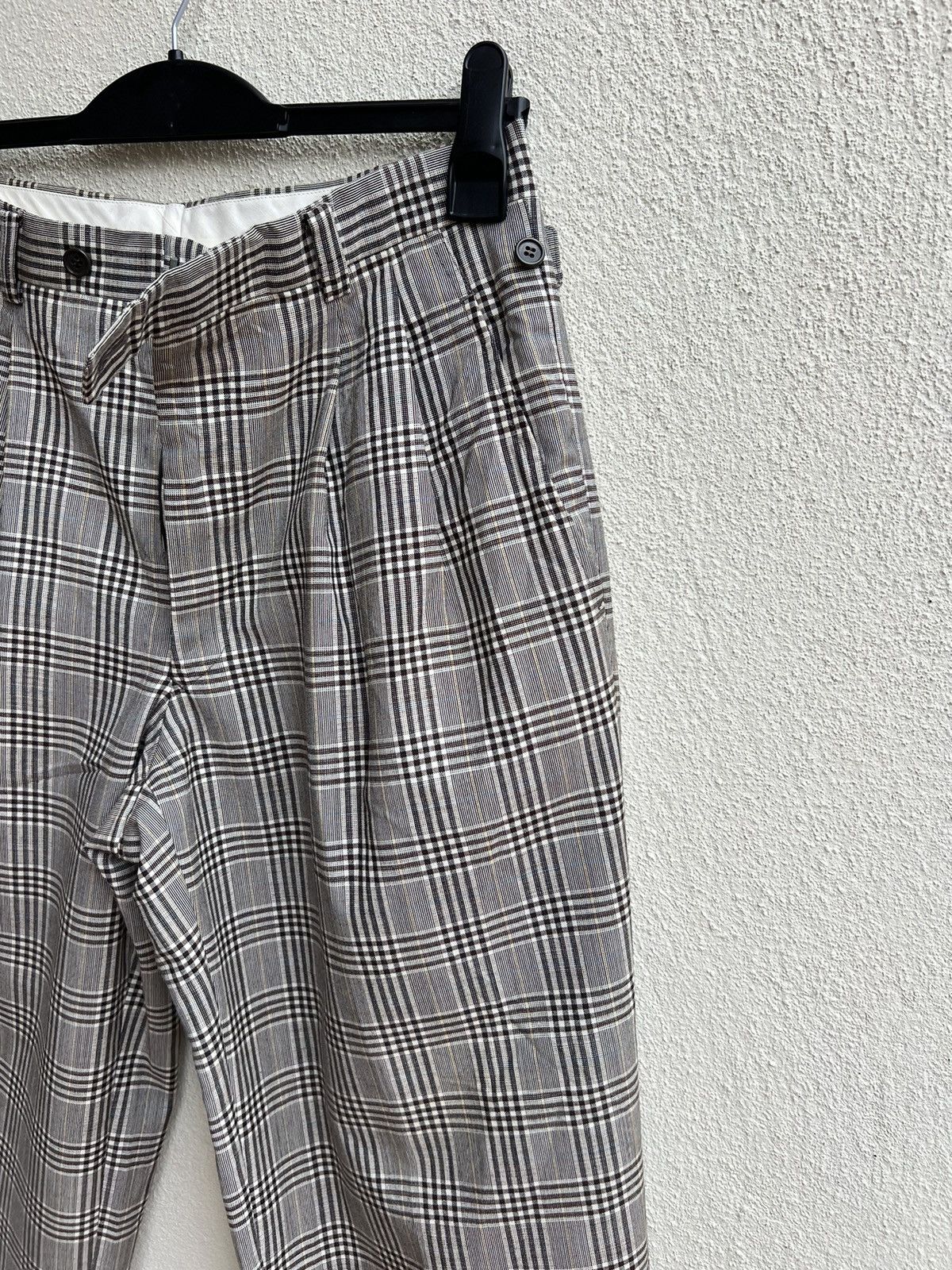 Vintage 90s Christian Dior Sports Checks Wool Trouser Pant