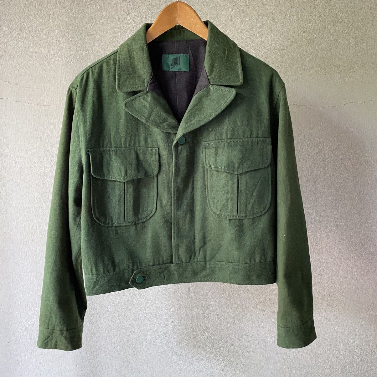Jean Paul Gaultier JUNIOR GAULTIER Dark Green Cropped Utility Jacket Size XL / US 12-14 / IT 48-50 - 15 Thumbnail