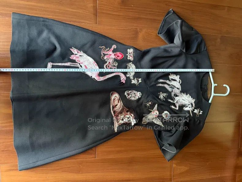 Valentino Valentino Black animal embroidered dress Size S / US 4 / IT 40 - 9 Thumbnail