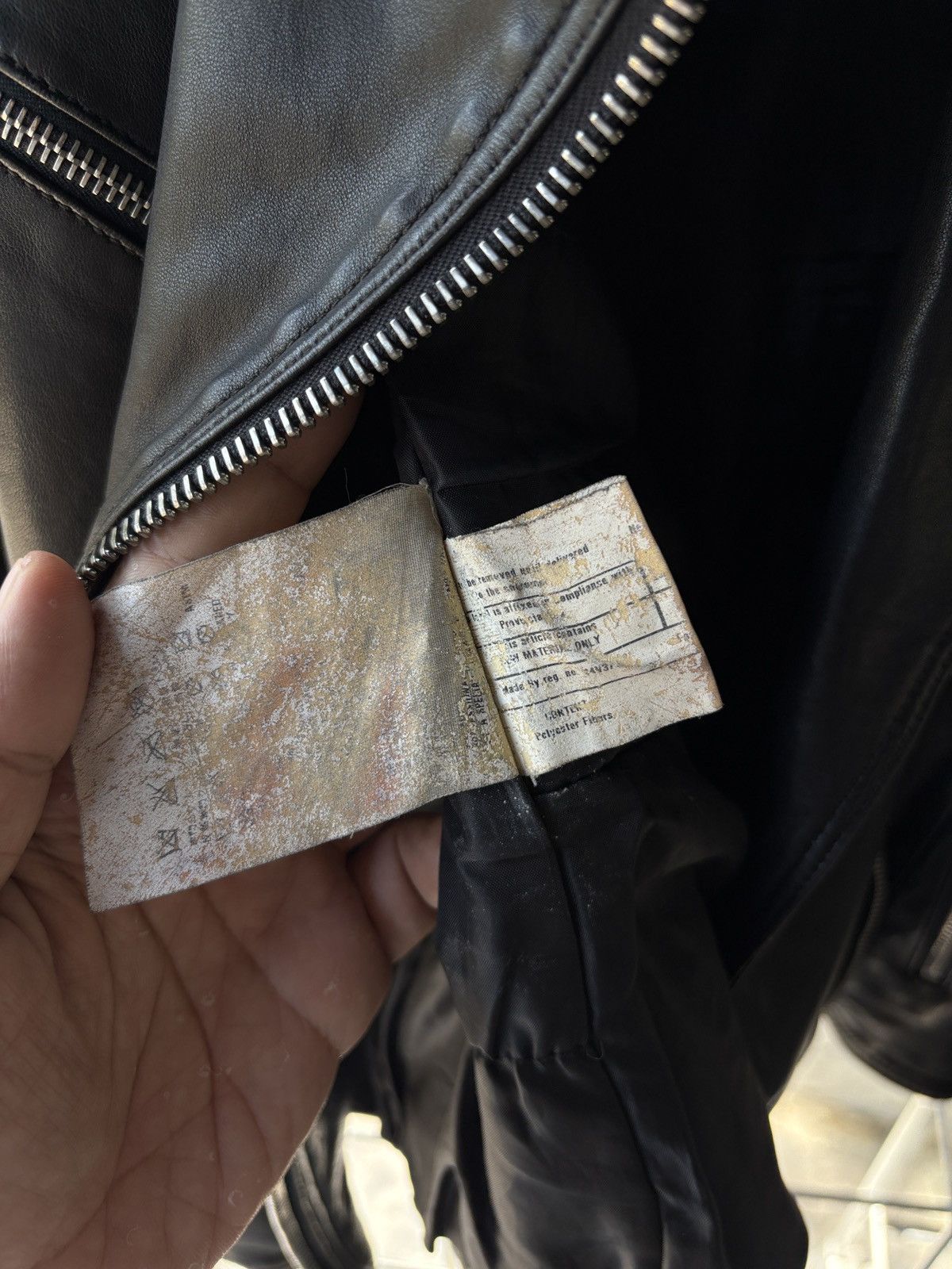 Prada Prada sport vintage leather biker zip jacket Size ONE SIZE - 19 Thumbnail