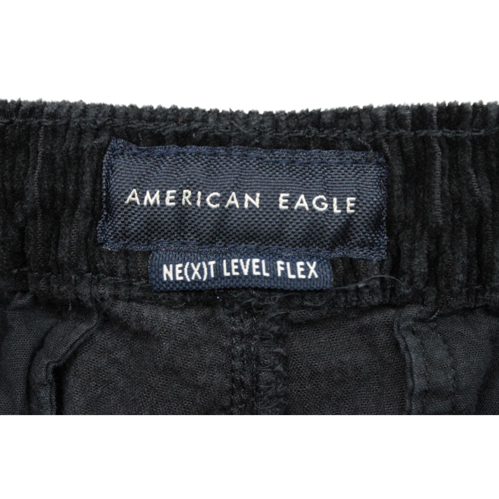 American Eagle Outfitters VINTAGE American Eagle Corduroy Pants Mens Large Drawstring Black Next Level Flex Preppy Size US 33 - 5 Thumbnail