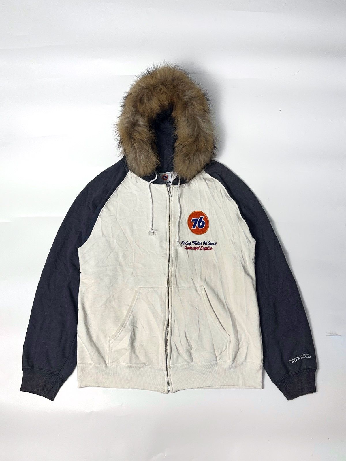 Hysteric Glamour Faux Fur Hoodie Union 76 Lubricant Ifsix Lgb Styled Size US M / EU 48-50 / 2 - 1 Thumbnail