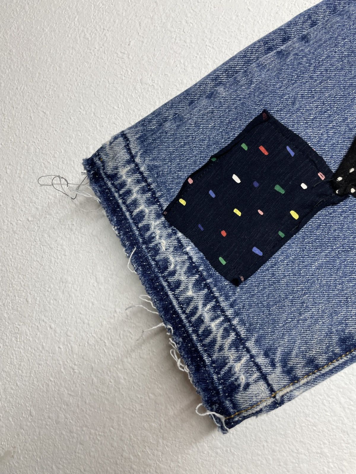 Levi's Levi's 501 custom patchwork denim jeans Size US 32 / EU 48 - 13 Thumbnail
