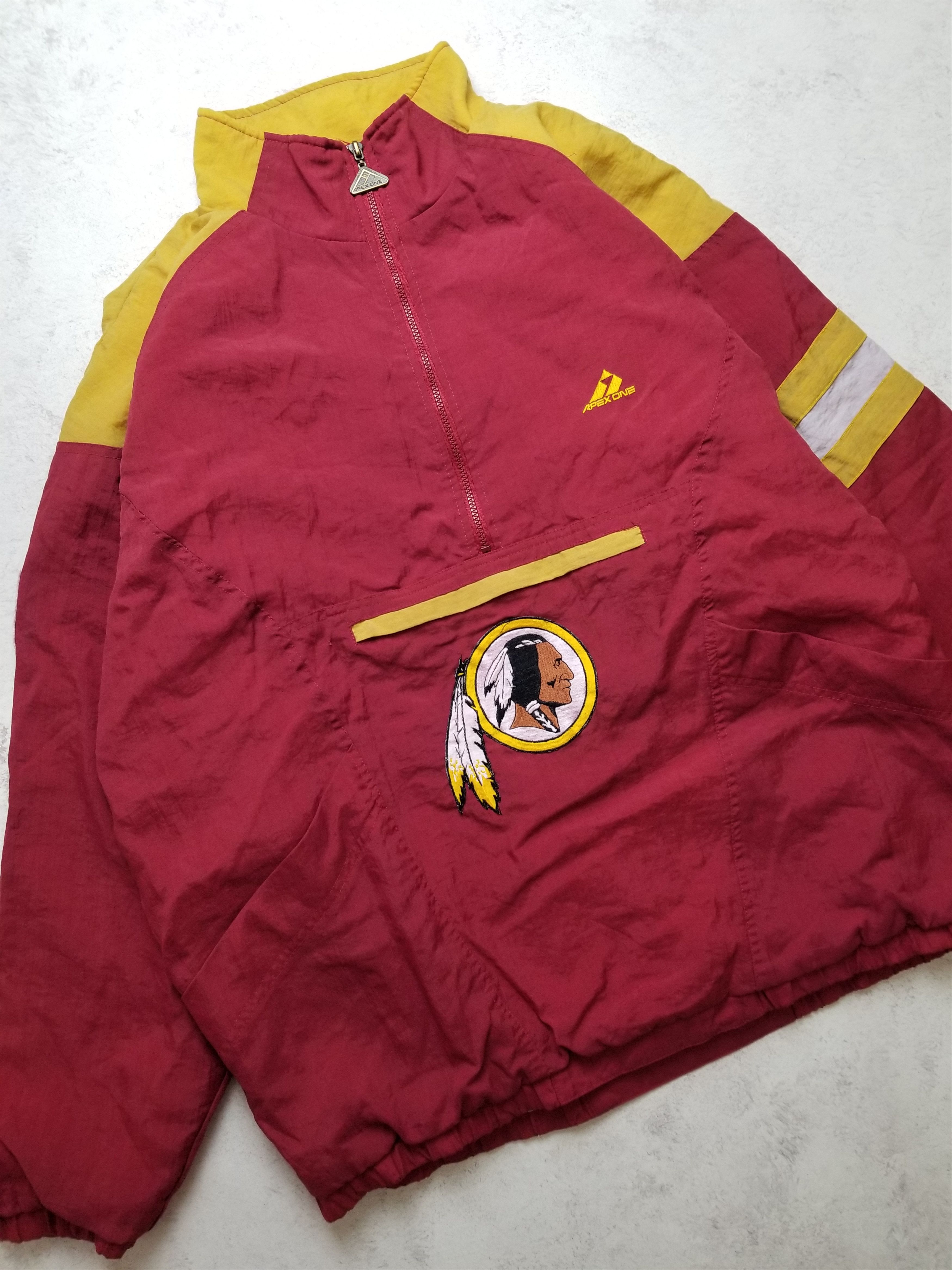 Apex Apex Washington Redskins 1/2 Zip Windbreaker Anorak Jacket Size US XL / EU 56 / 4 - 17 Thumbnail
