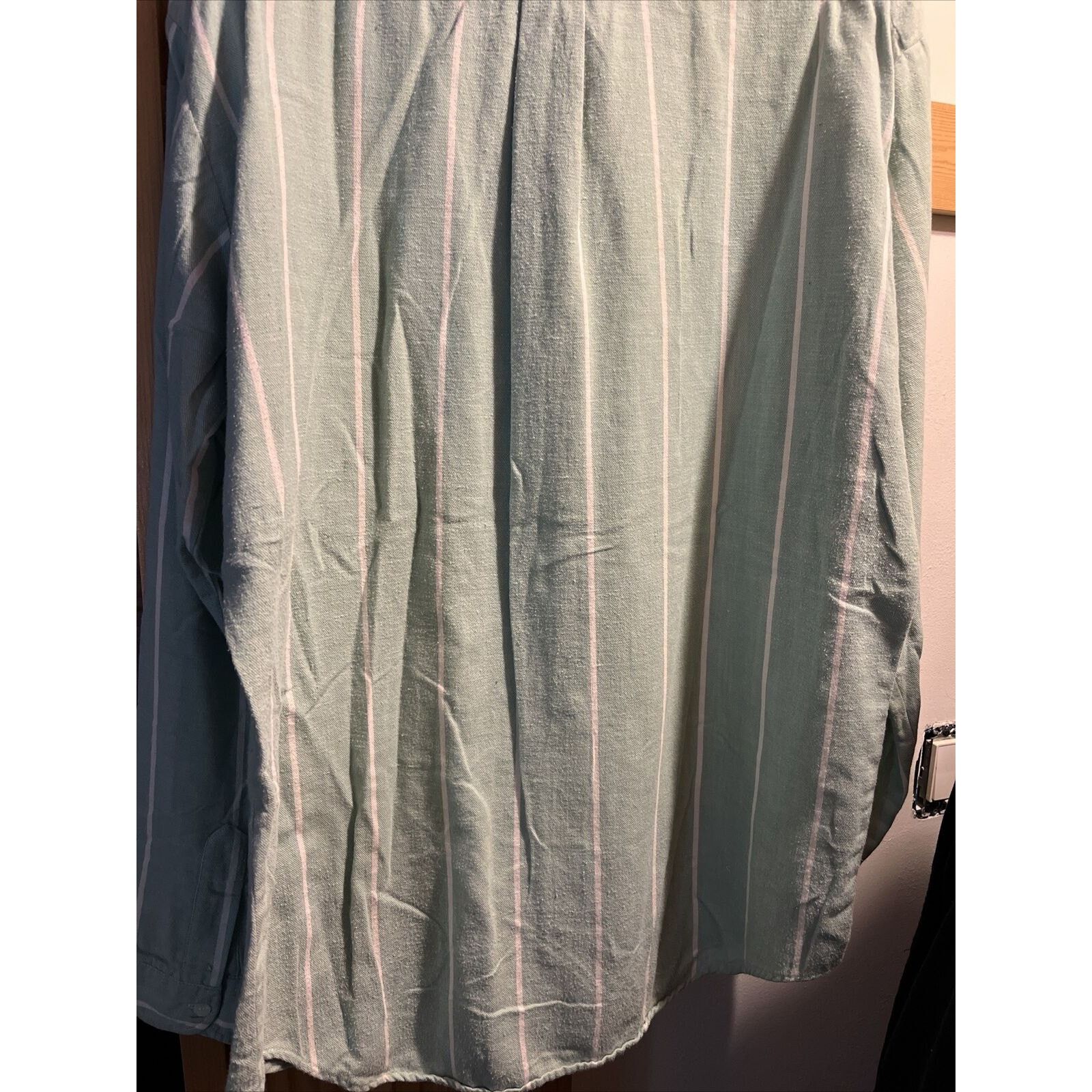 Other Kenny Rogers Vintage Mens XLT Green Striped LS Cotton Shirt Size US XL / EU 56 / 4 - 10 Thumbnail