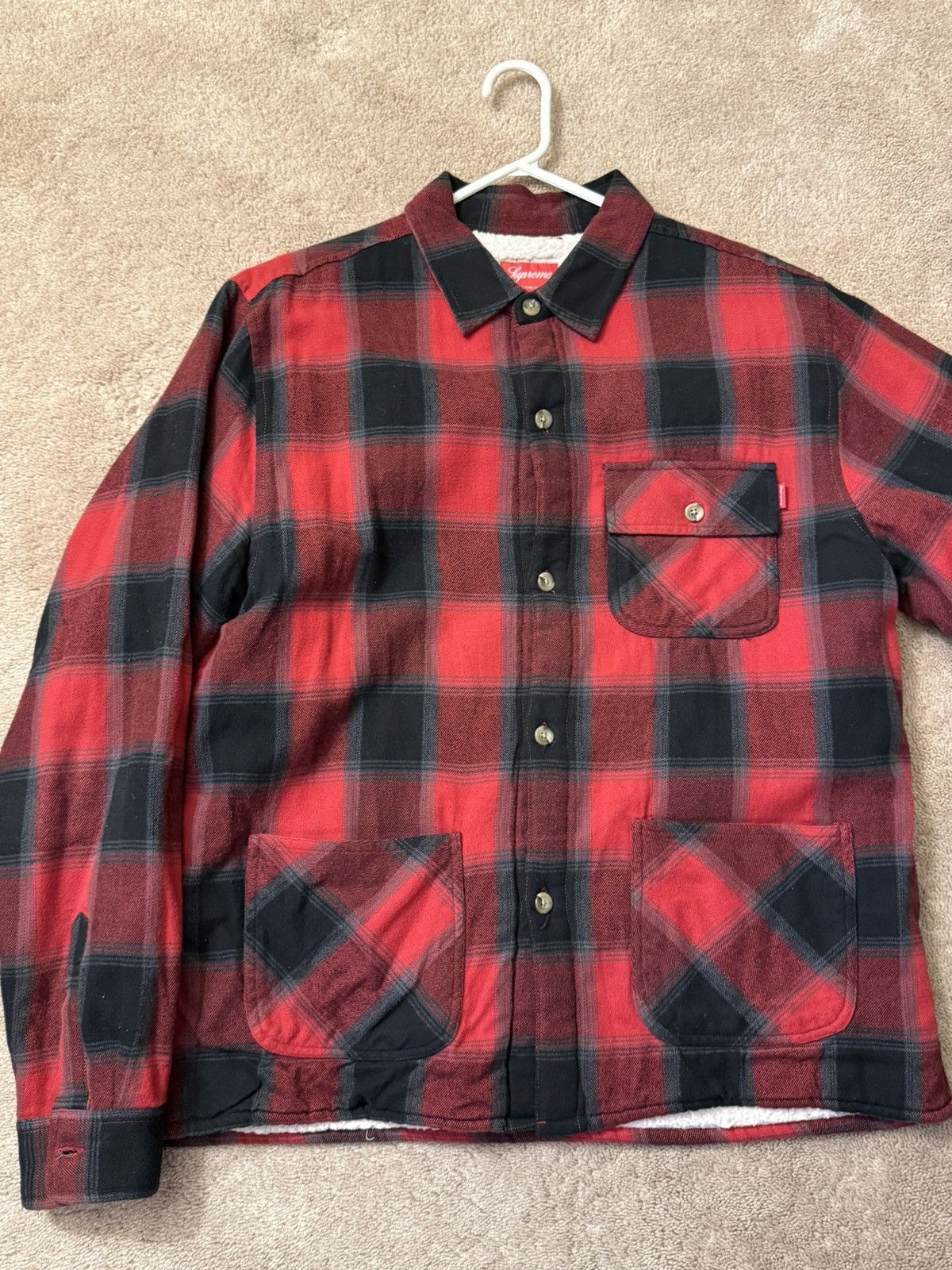 Supreme Supreme sherpa lined buffalo plaid flannel large Size US L / EU 52-54 / 3 - 1 Thumbnail