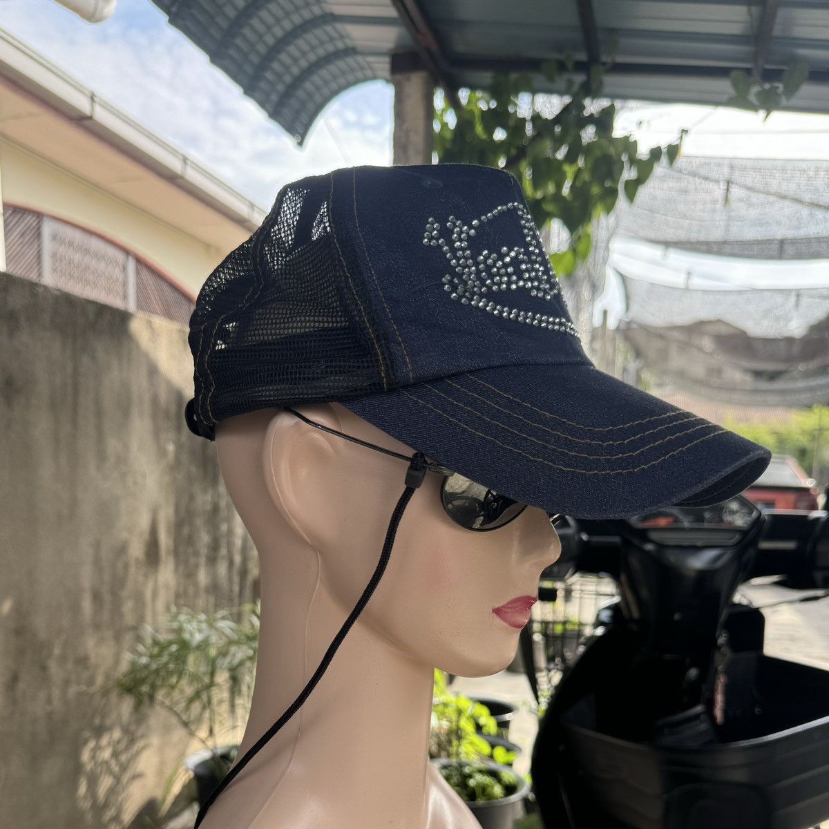 Von Dutch Von Dutch Limited Edition Jeans Cap with Shiny Beads Size ONE SIZE - 3 Thumbnail