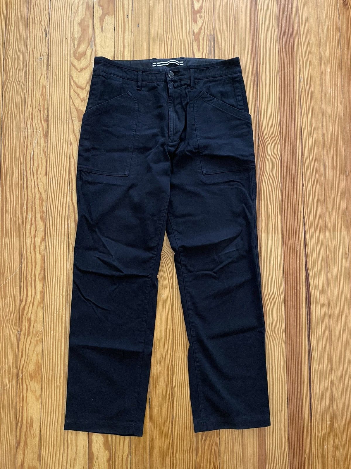 Stone Island Stone Island Fatigue Cargo Pants Black Size US 31 - 1 Thumbnail