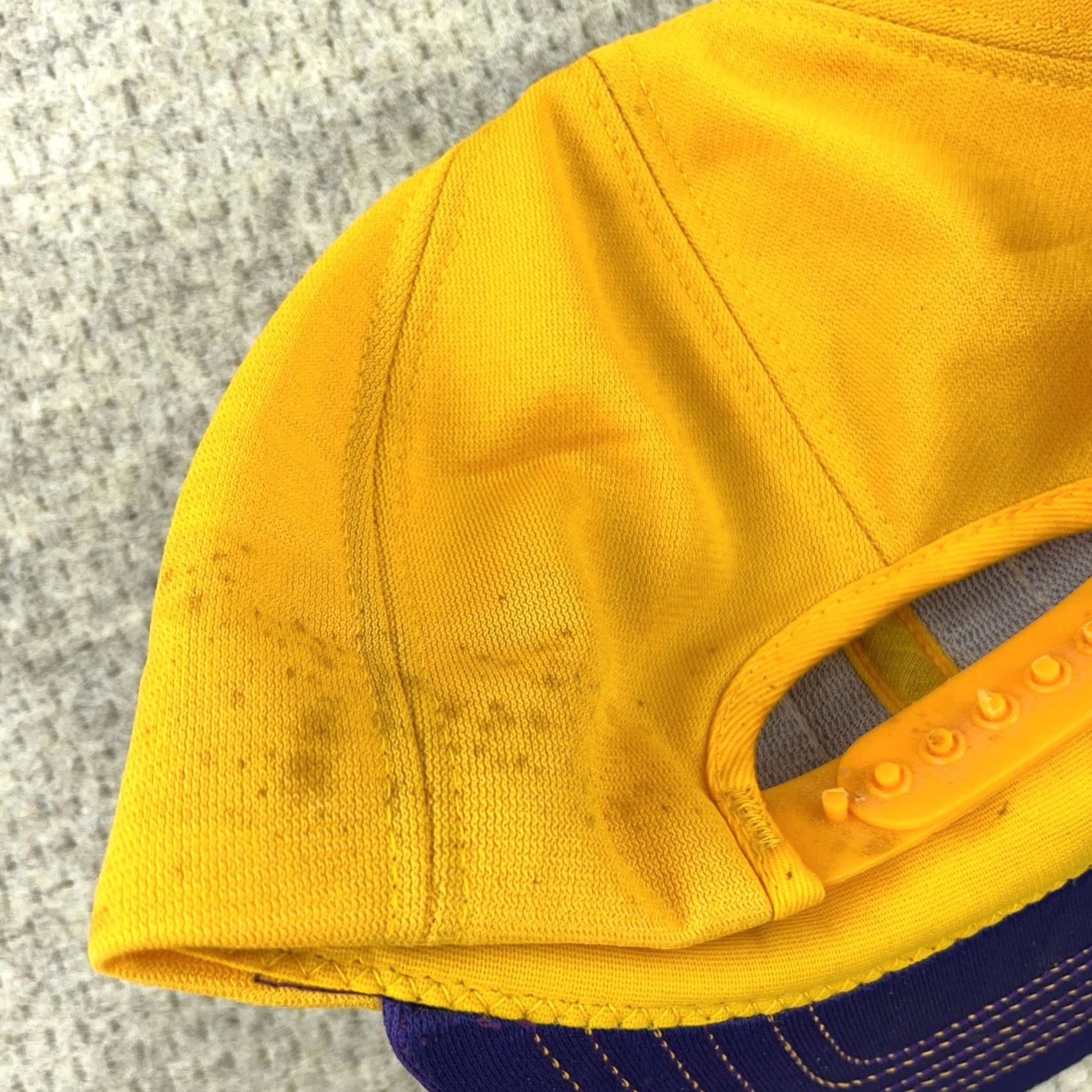 Vintage VINTAGE MV Seeds Trucker Hat Cap Made USA 80s Farm Purple Yellow Patch Snapback Cap Men One Size Purple 80s Vintage Trucker Hat Cap USA MV Seeds WWII? Size ONE SIZE - 6 Thumbnail