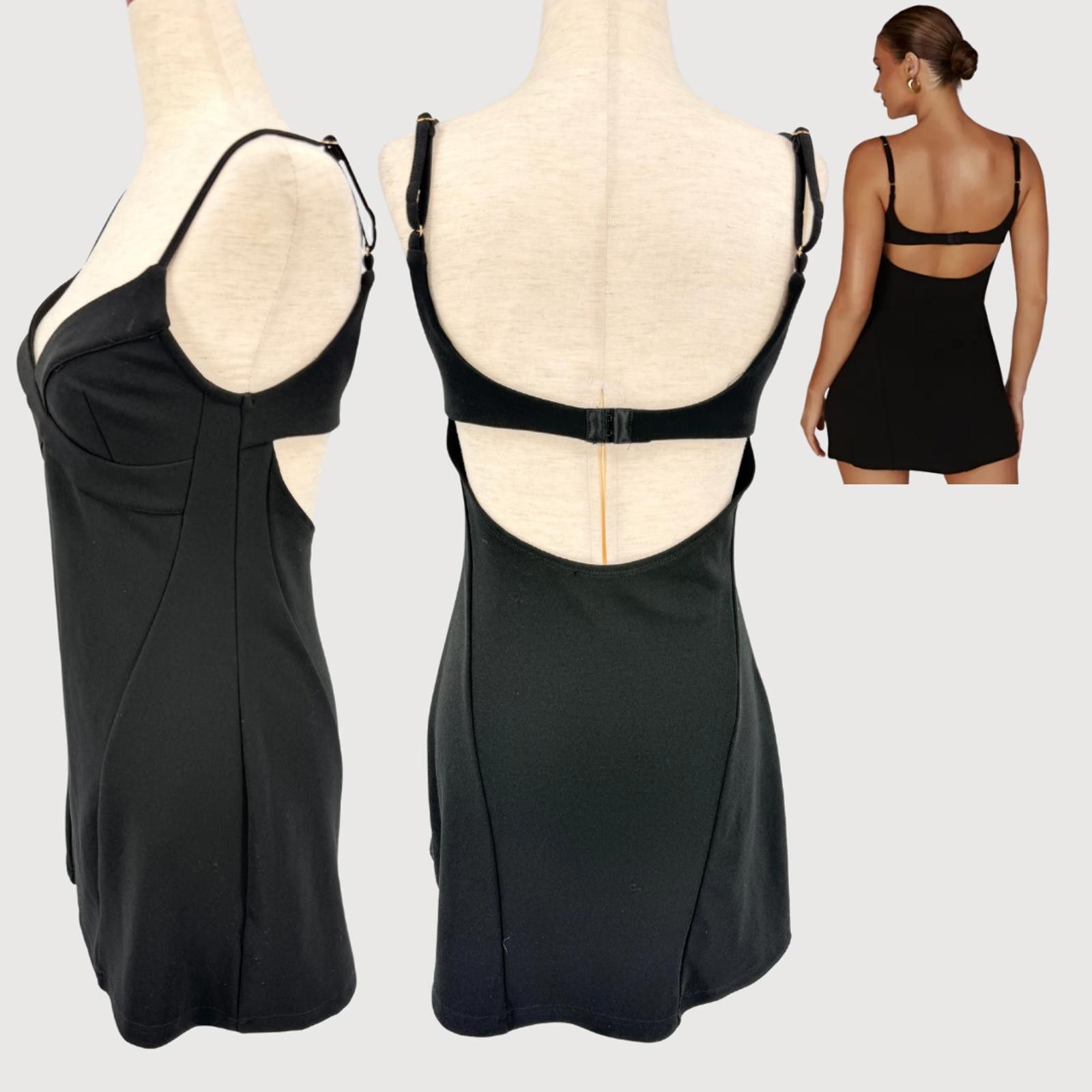 Other Meshki Thalia Mini Dress Black Bodycon Strappy M Size M / US 6-8 / IT 42-44 - 3 Thumbnail