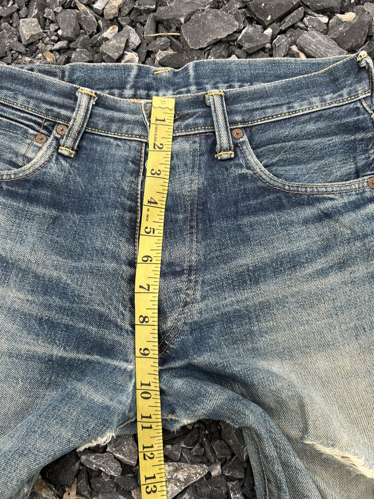 Japanese Brand × Kapital × Vintage Evisu Selvedge Distressed Japanese Denim Jeans Size US 29 - 20 Thumbnail
