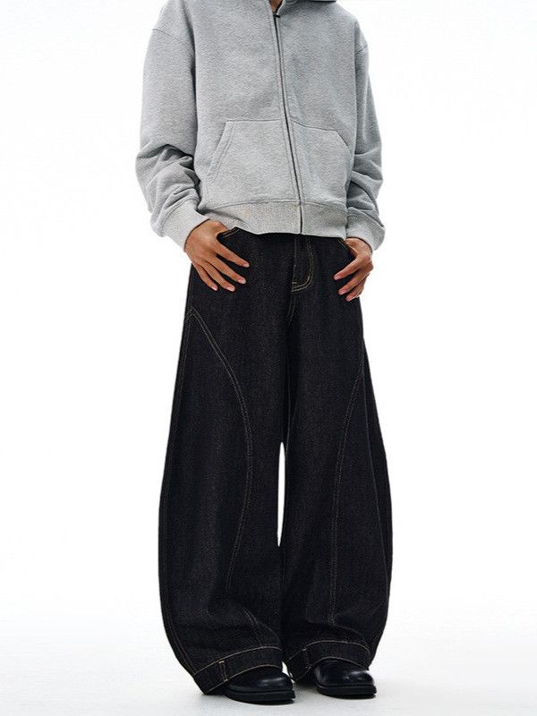Japanese Brand American Cleanfit Versatile Patchwork Curved Jeans Size US 32 / EU 48 - 2 Thumbnail