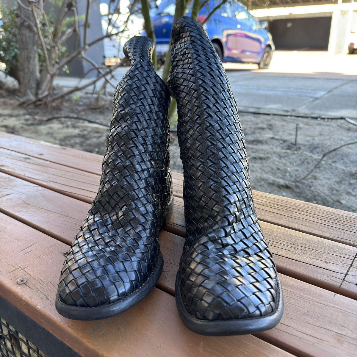 Guidi Rare, brand-new Guidi Archive 989 woven long boots, size 42 Size US 9 / EU 42 - 2 Thumbnail