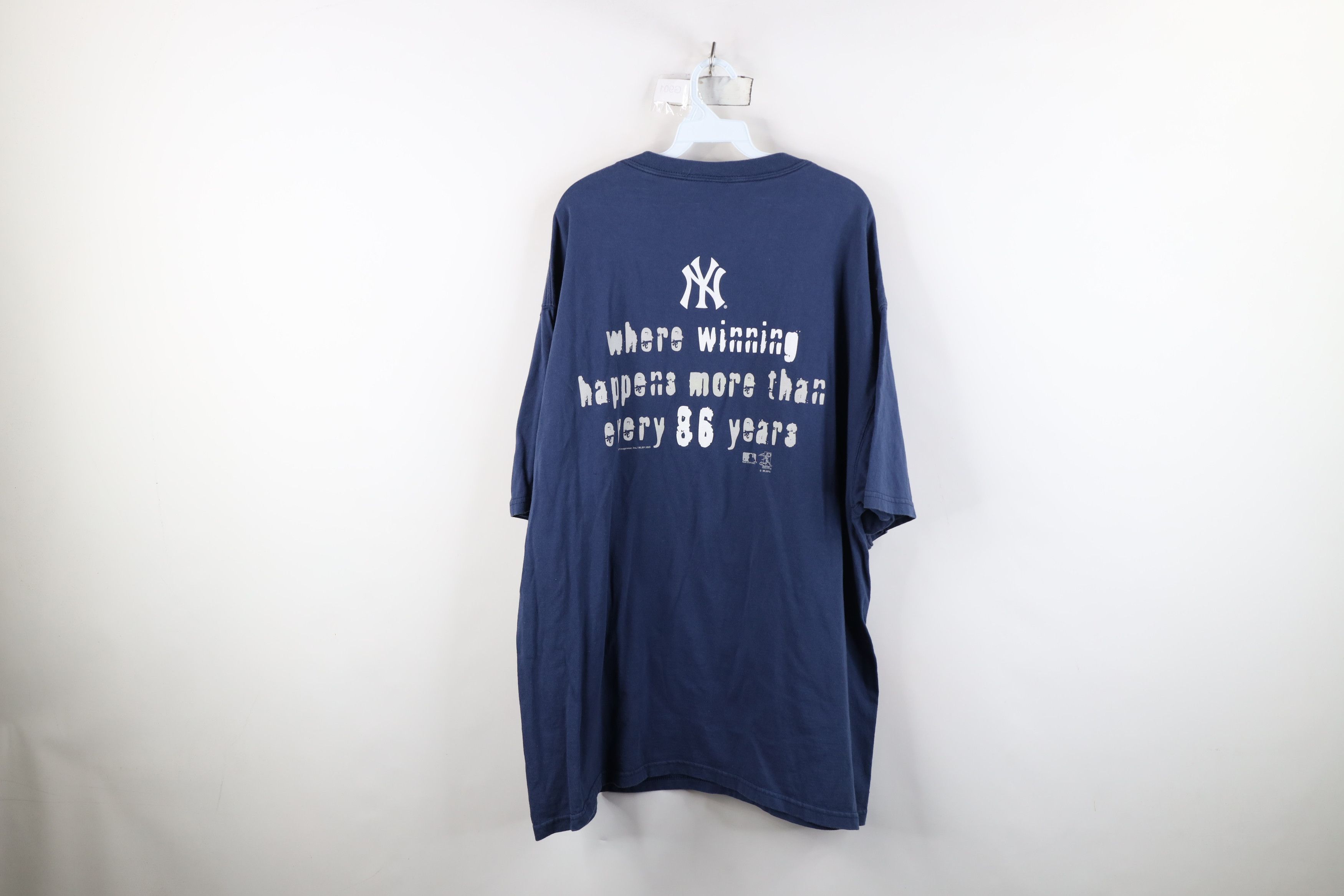 Vintage Vintage Johnny Damon New York Yankees Baseball T-Shirt Blue Size US XXL / EU 58 / 5 - 12 Thumbnail