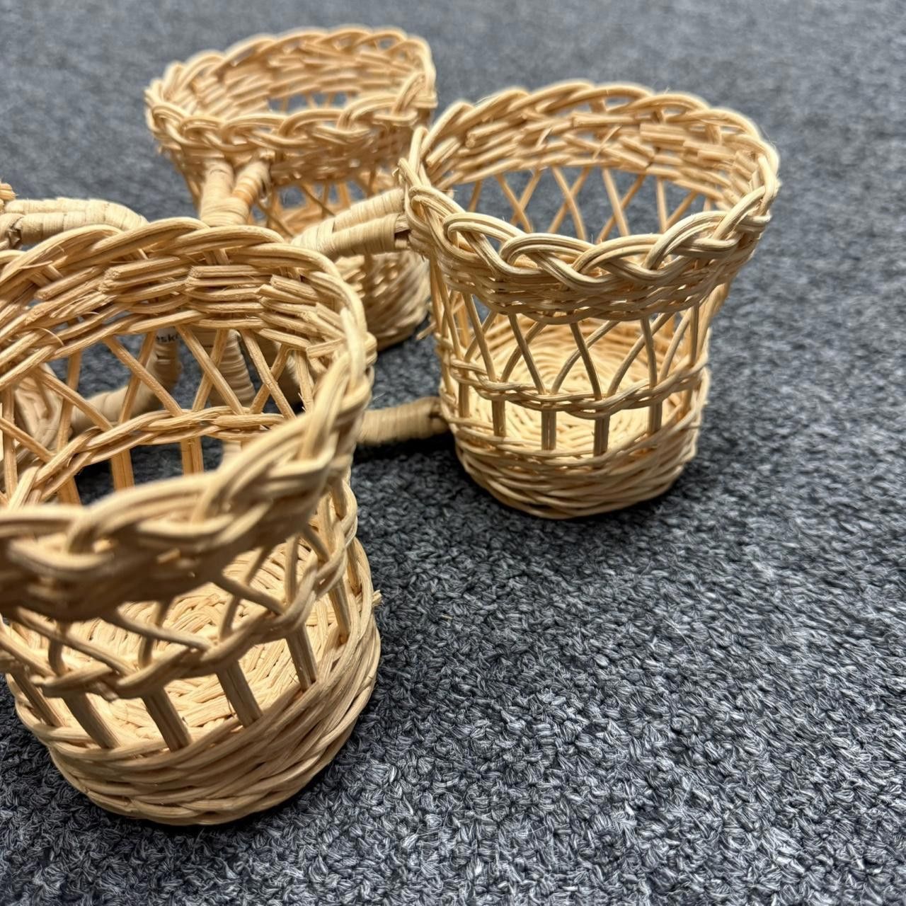 Designer Vintage Wicker Woven Mug Set Size ONE SIZE - 4 Thumbnail