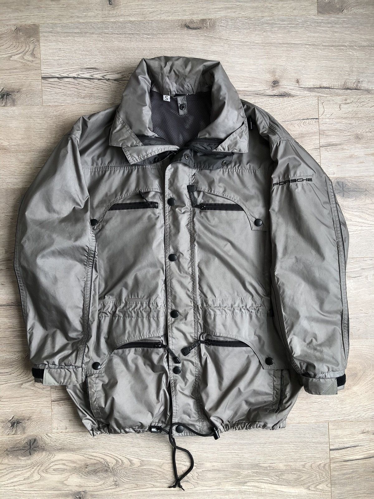image of Porsche Design x Racing Porsche Amag 90’S Racing Parkas Jacket Vintage in Grey, Men's (Size Small)