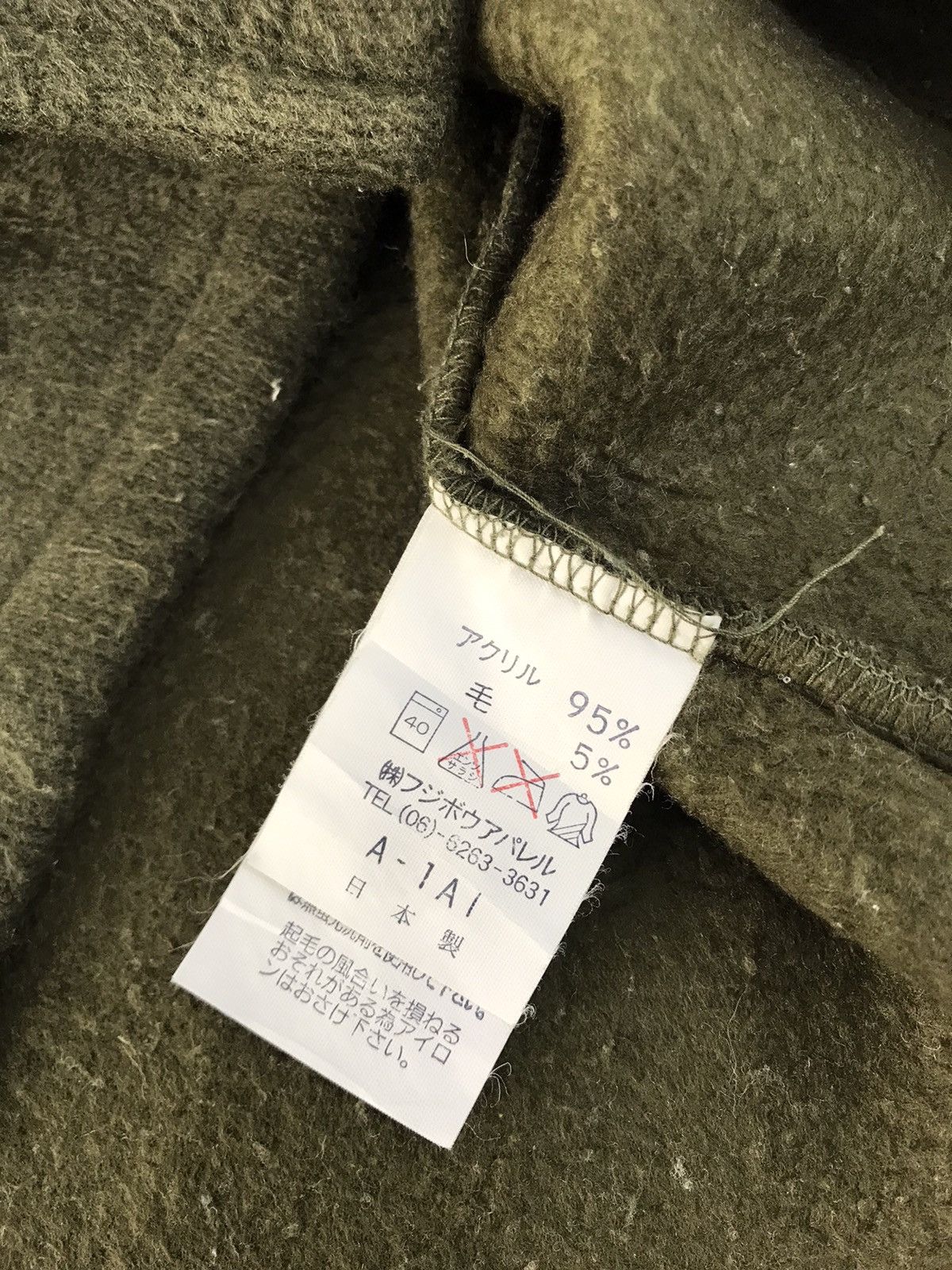 Hiroko Koshino Homme Hiroko Koshino Homme Fleece Sweatshirt Sweater Half Zip Size US L / EU 52-54 / 3 - 7 Thumbnail