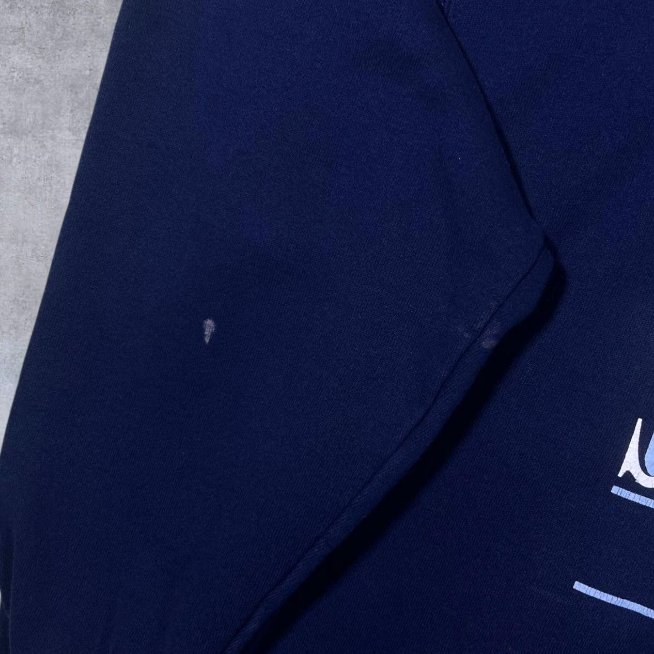 Champion VINTAGE Champion "Spelman Alumna" Spellout Graphic Navy Blue Sweatshirt L Mens Regular Pullover Long Sleeve Size US L / EU 52-54 / 3 - 6 Thumbnail