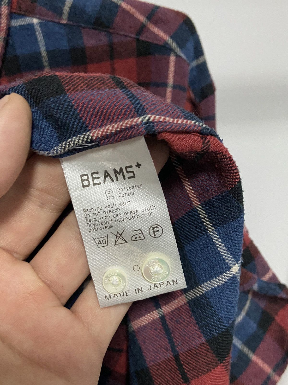 Beams Plus × Japanese Brand × Vintage Beams Japanese brand vintage check buttons shirt Size US L / EU 52-54 / 3 - 6 Thumbnail