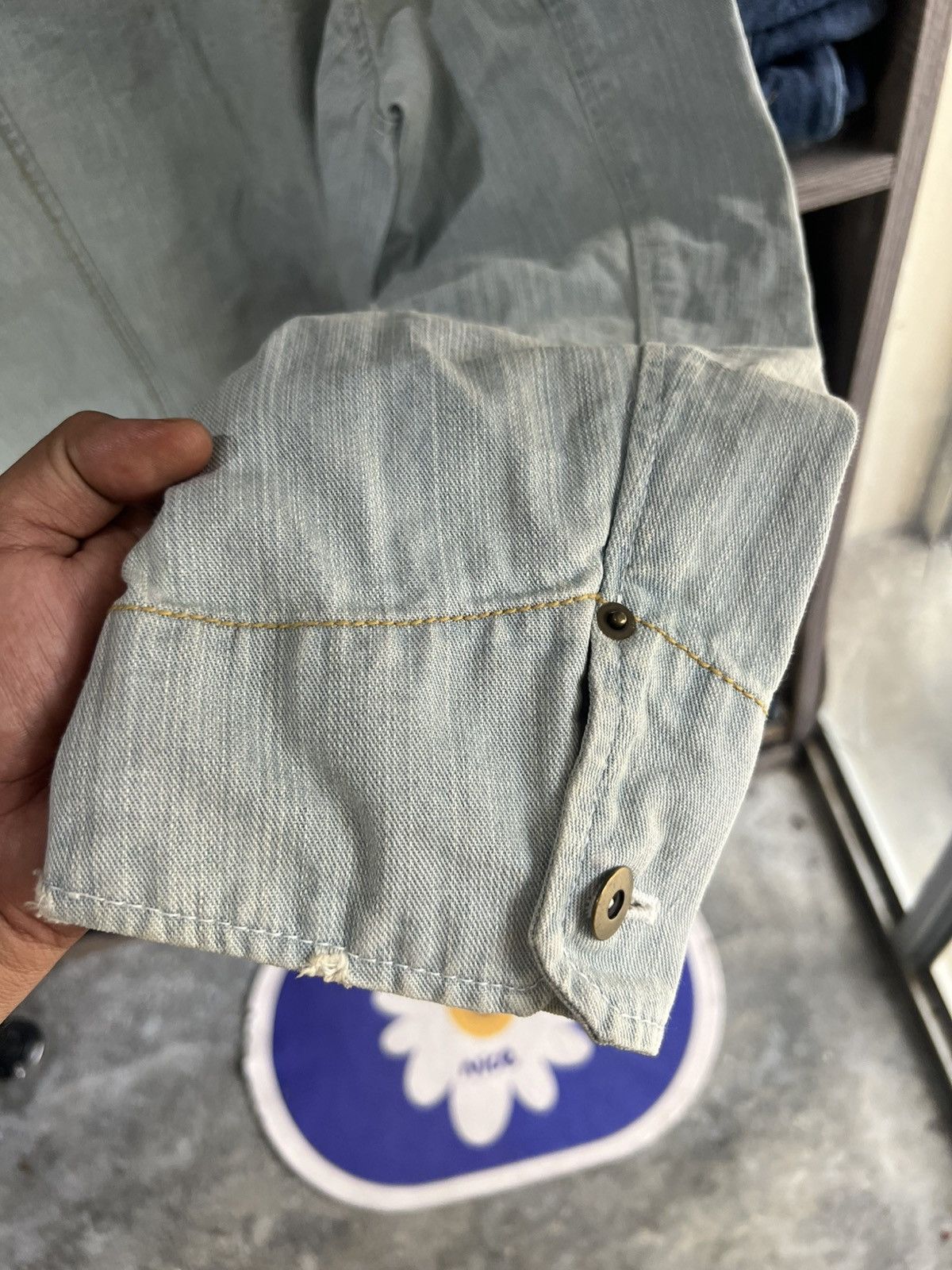 Japanese Brand 🔥Vintage Open Dich Union Made Denim Chore Jacket Size US M / EU 48-50 / 2 - 14 Thumbnail