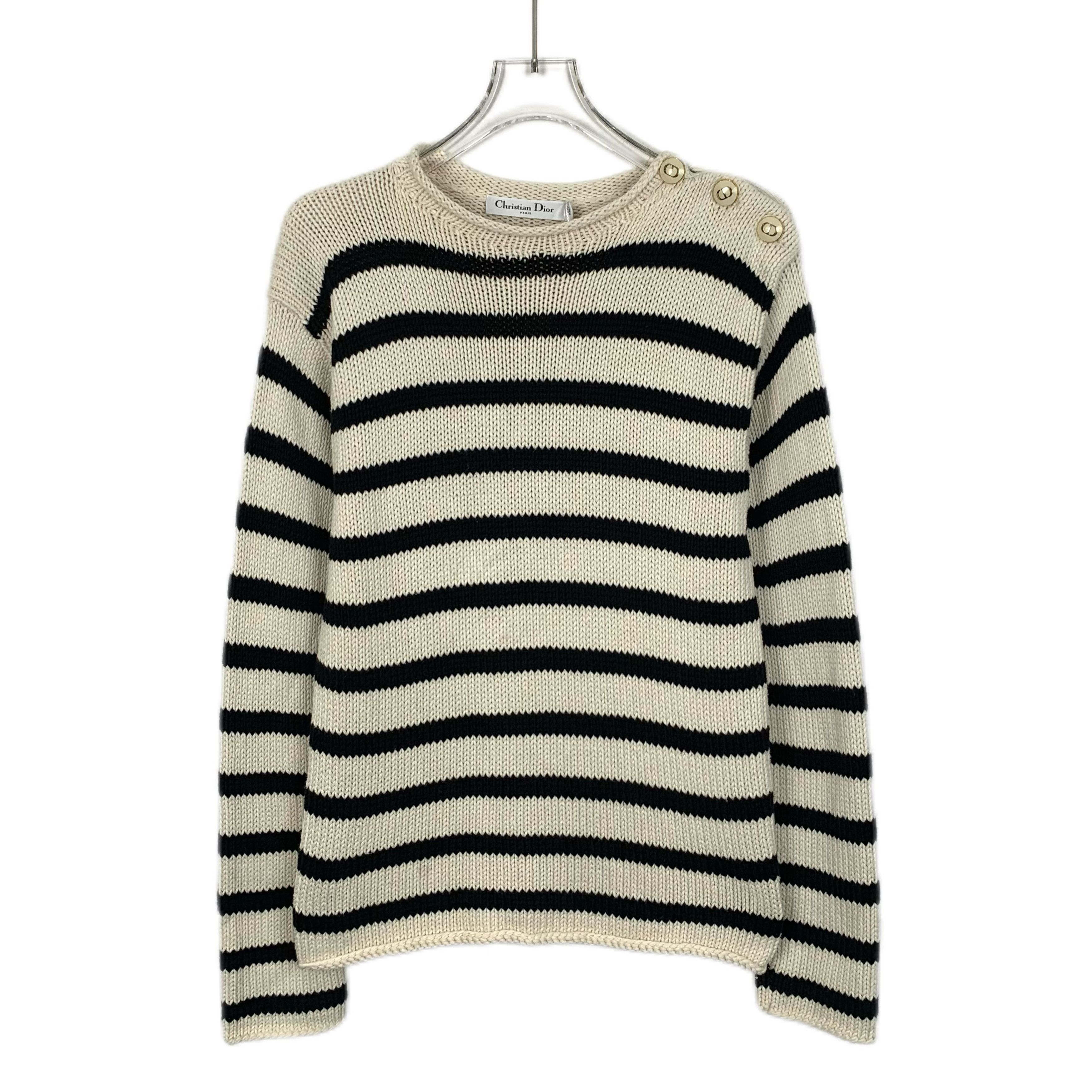 Dior Dior Colorblock Striped Cotton Crewneck Sweater (Size XS) Size XS / US 0-2 / IT 36-38 - 1 Thumbnail