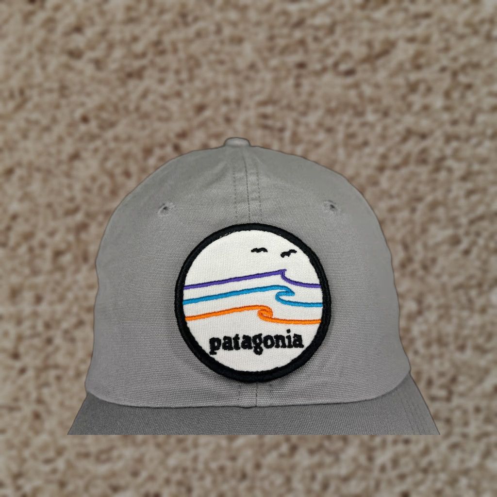 Patagonia Patagonia Hat Cap Strap Back Adult One Size Gray Emroidered 100% Cotton Fitz Roy Baseball Cap Mens One Size Gray Size ONE SIZE - 1 Thumbnail