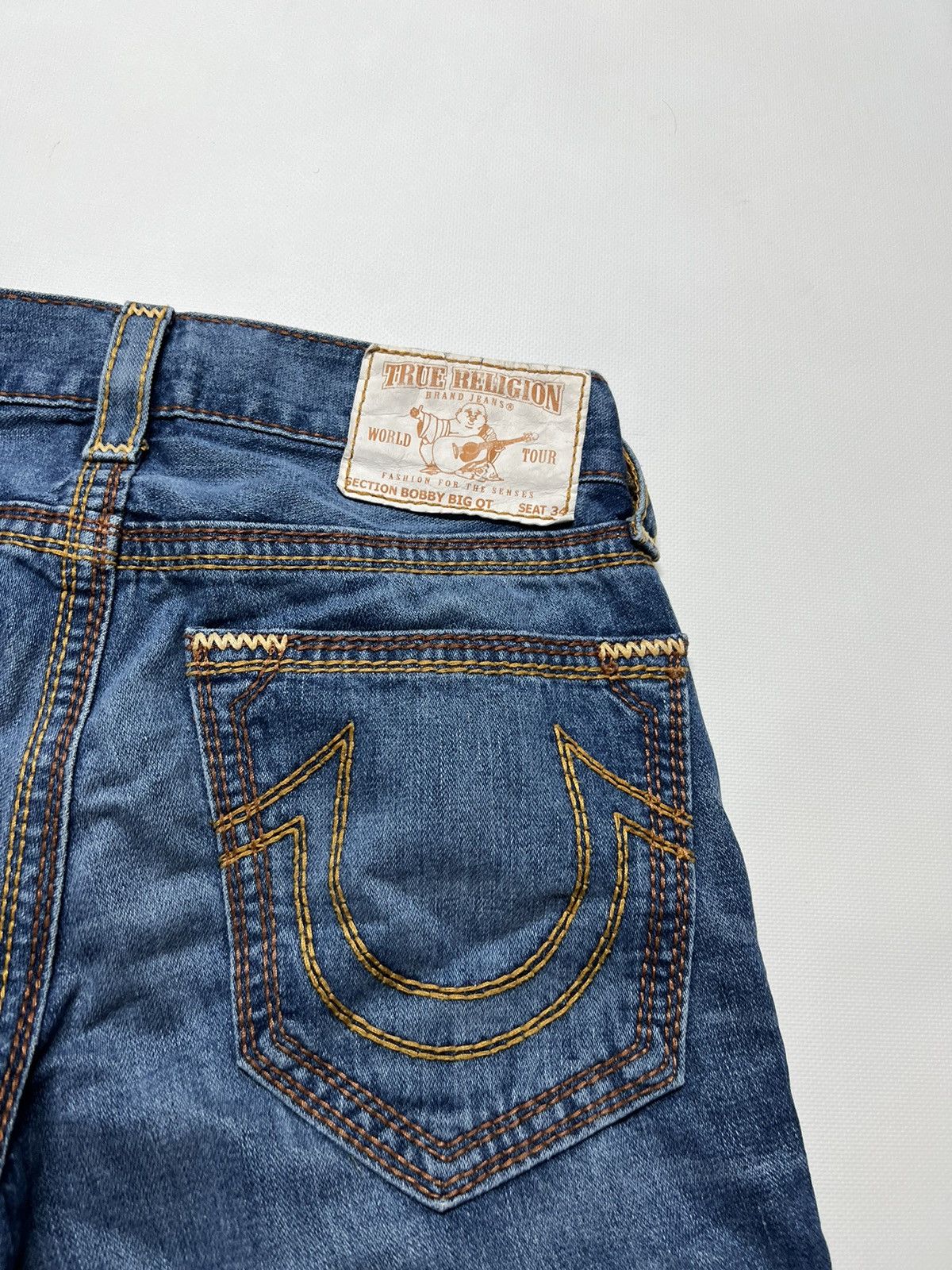 True Religion Vintage Y2k True Religion 💙 Custom Denim Shorts USA 00’s Size US 28 / EU 44 - 3 Thumbnail