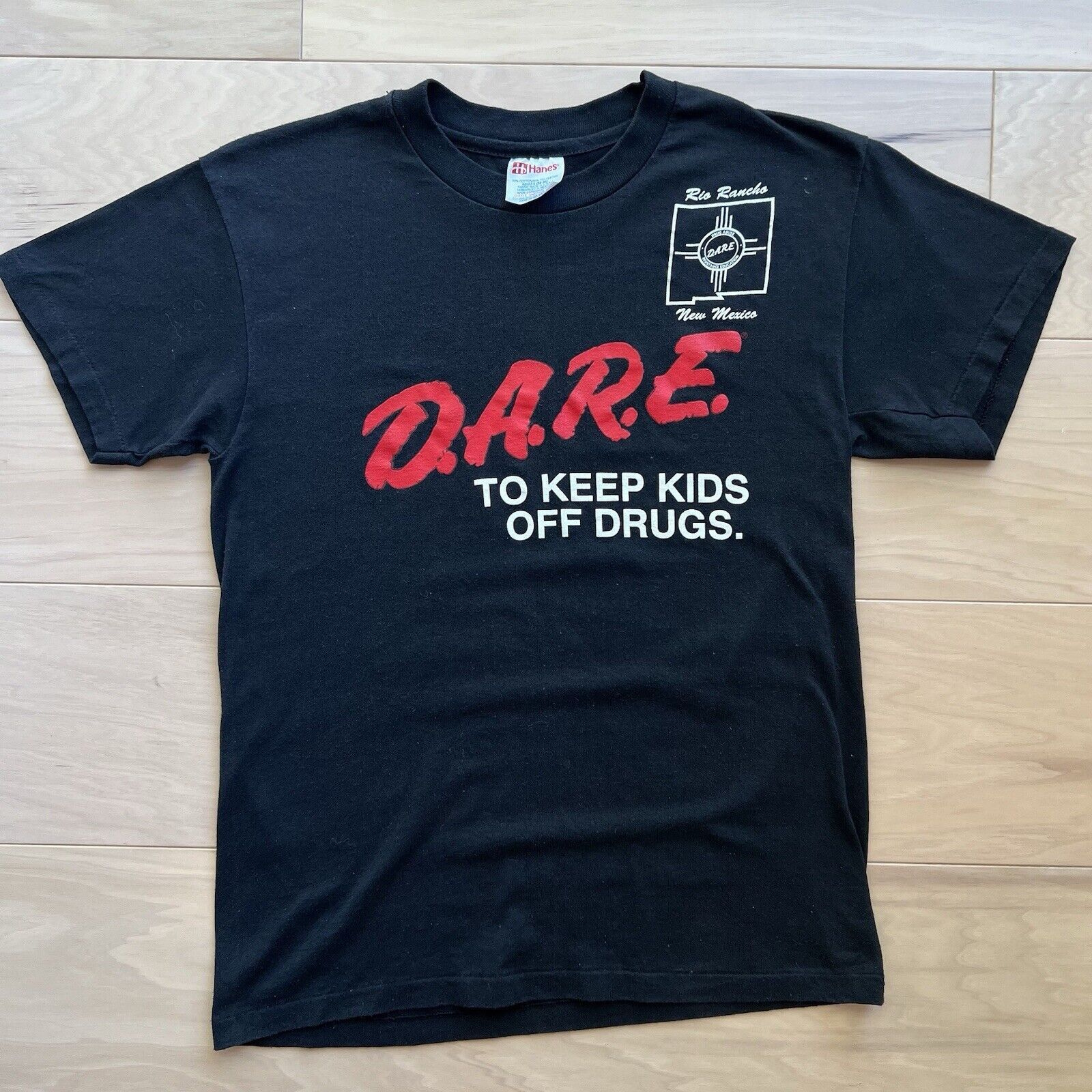 Vintage Vintage Dare Shirt Small Black 90s To Keep Kids Off Drugs Size US S / EU 44-46 / 1 - 2 Thumbnail