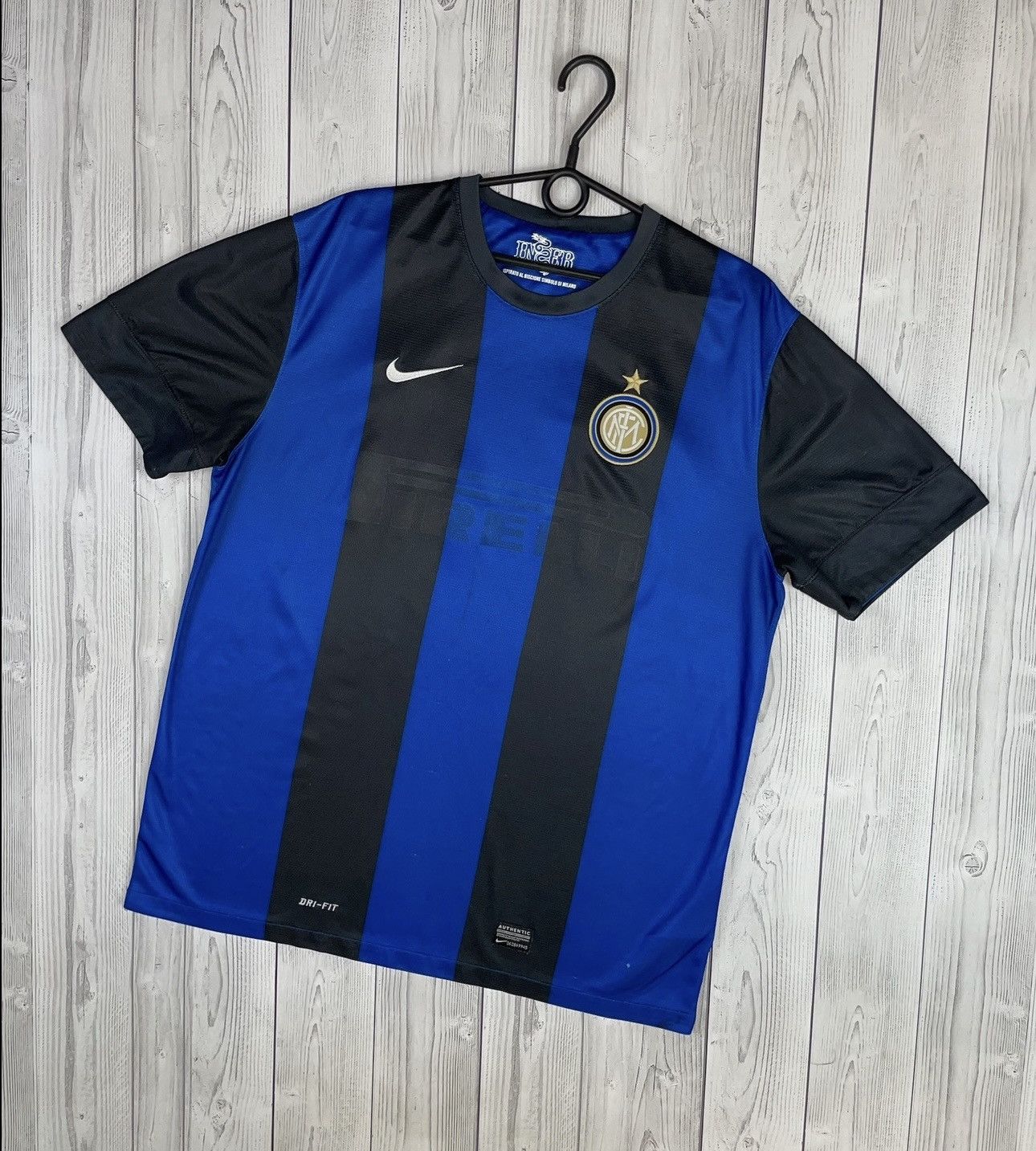 Nike Vintage nike Inter milan soccer jersey size XL Size US XL / EU 56 / 4 - 1 Thumbnail