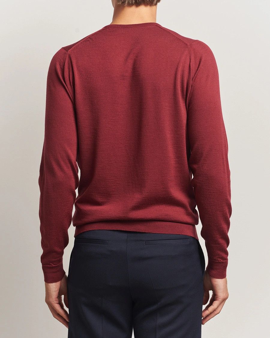John Smedley JOHN SMEDLEY solid wolf red wool crewneck sweater Medium Size US M / EU 48-50 / 2 - 4 Thumbnail