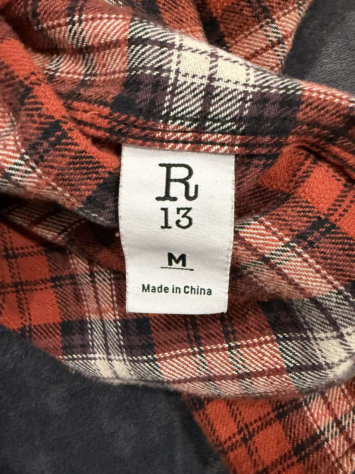 R13 R13 Plaid Print L/S Size US M / EU 48-50 / 2 - 7 Thumbnail