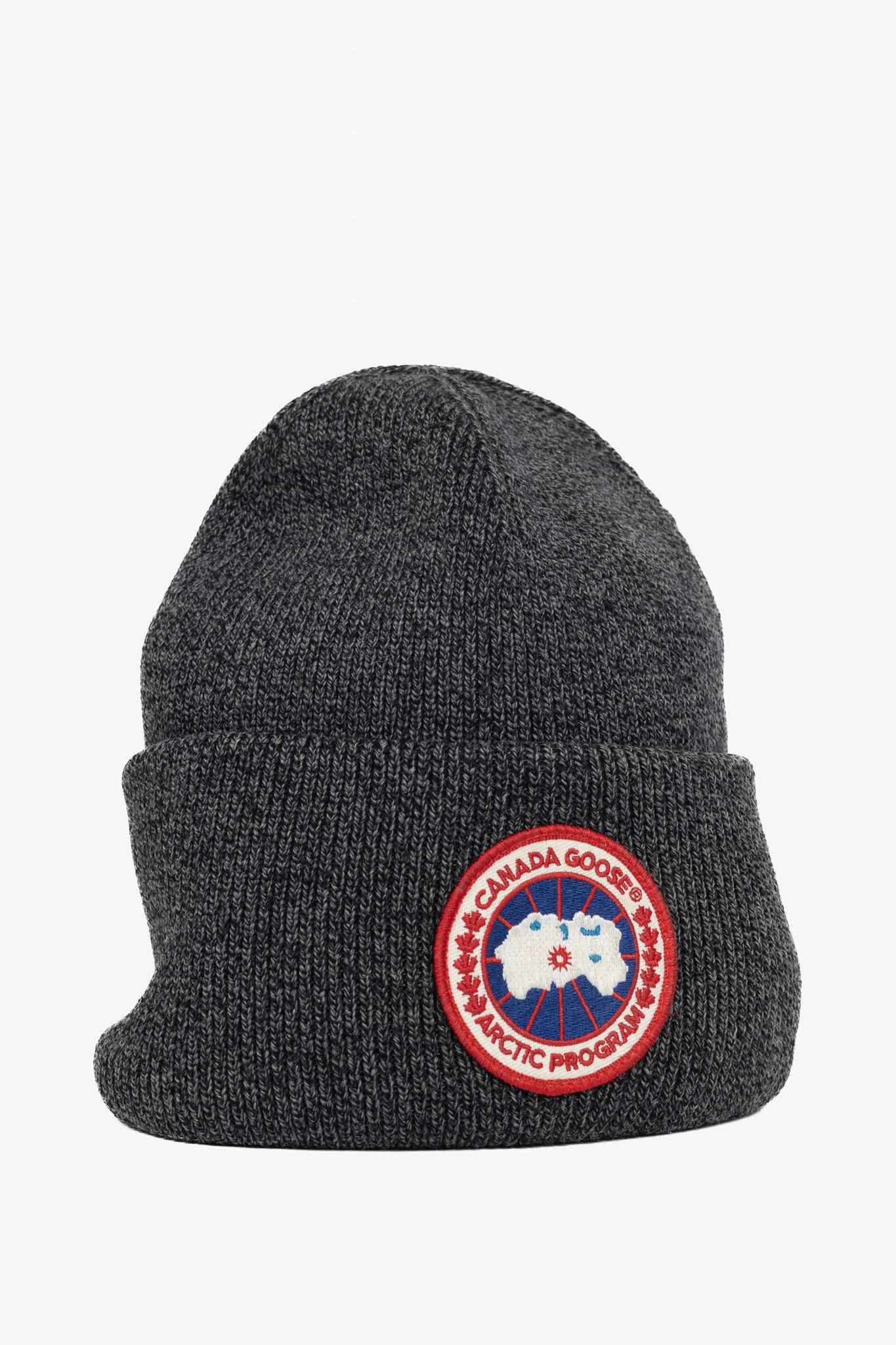 Canada Goose Canada Goose Arctic Black Heather Wool Logo Toque Size ONE SIZE - 1 Thumbnail