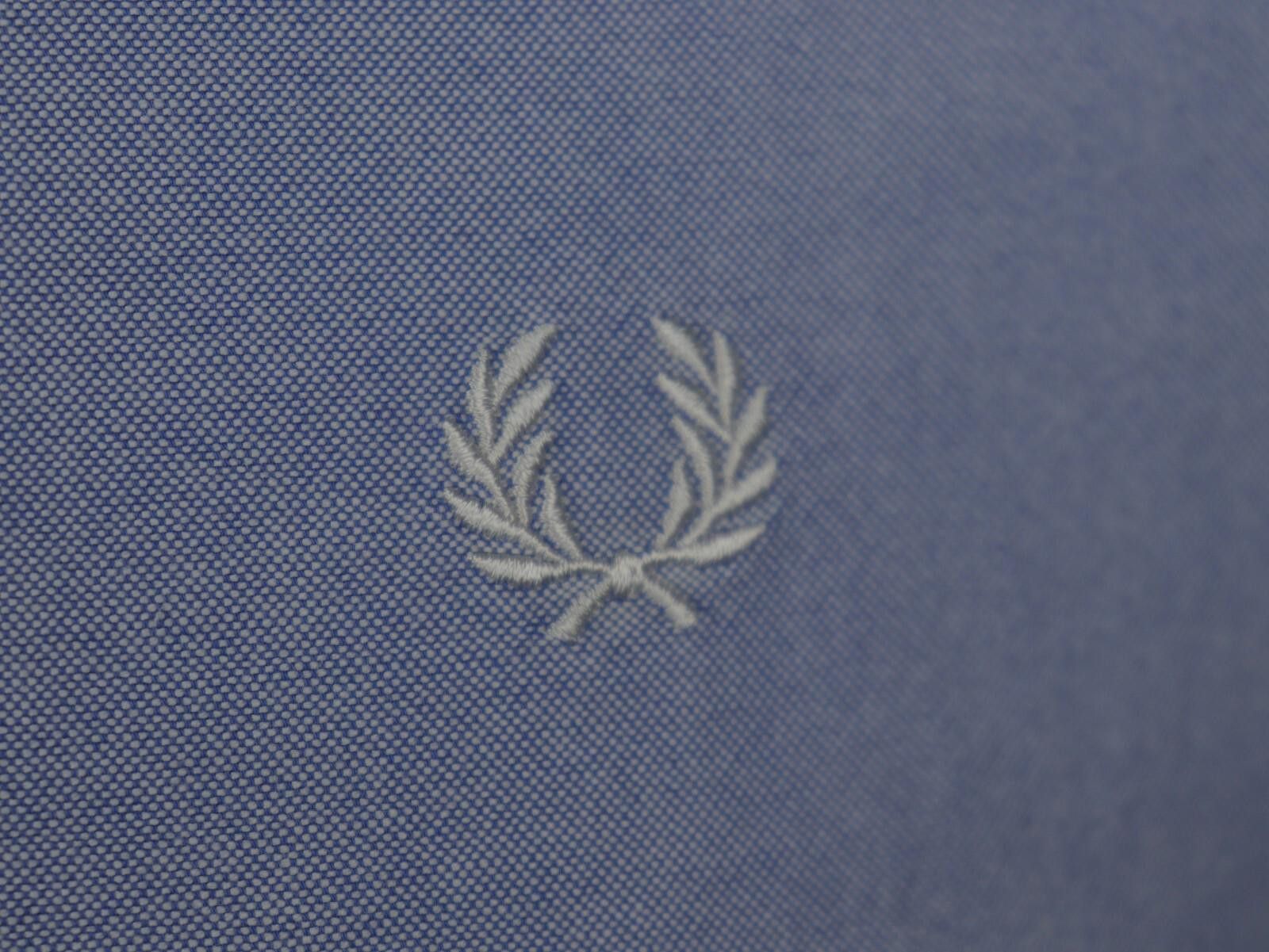 Fred Perry Fred Perry Blue Embroidered Button Down Shirt Size S Size US S / EU 44-46 / 1 - 8 Thumbnail