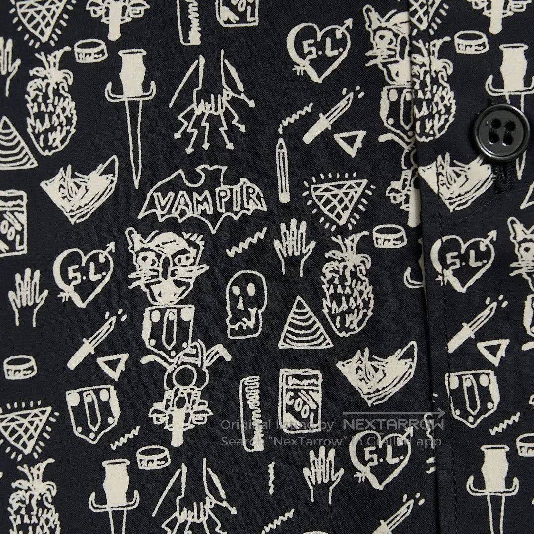 Saint Laurent Paris Saint Laurent Men's Patterned Print Shirt. Size US M / EU 48-50 / 2 - 4 Thumbnail