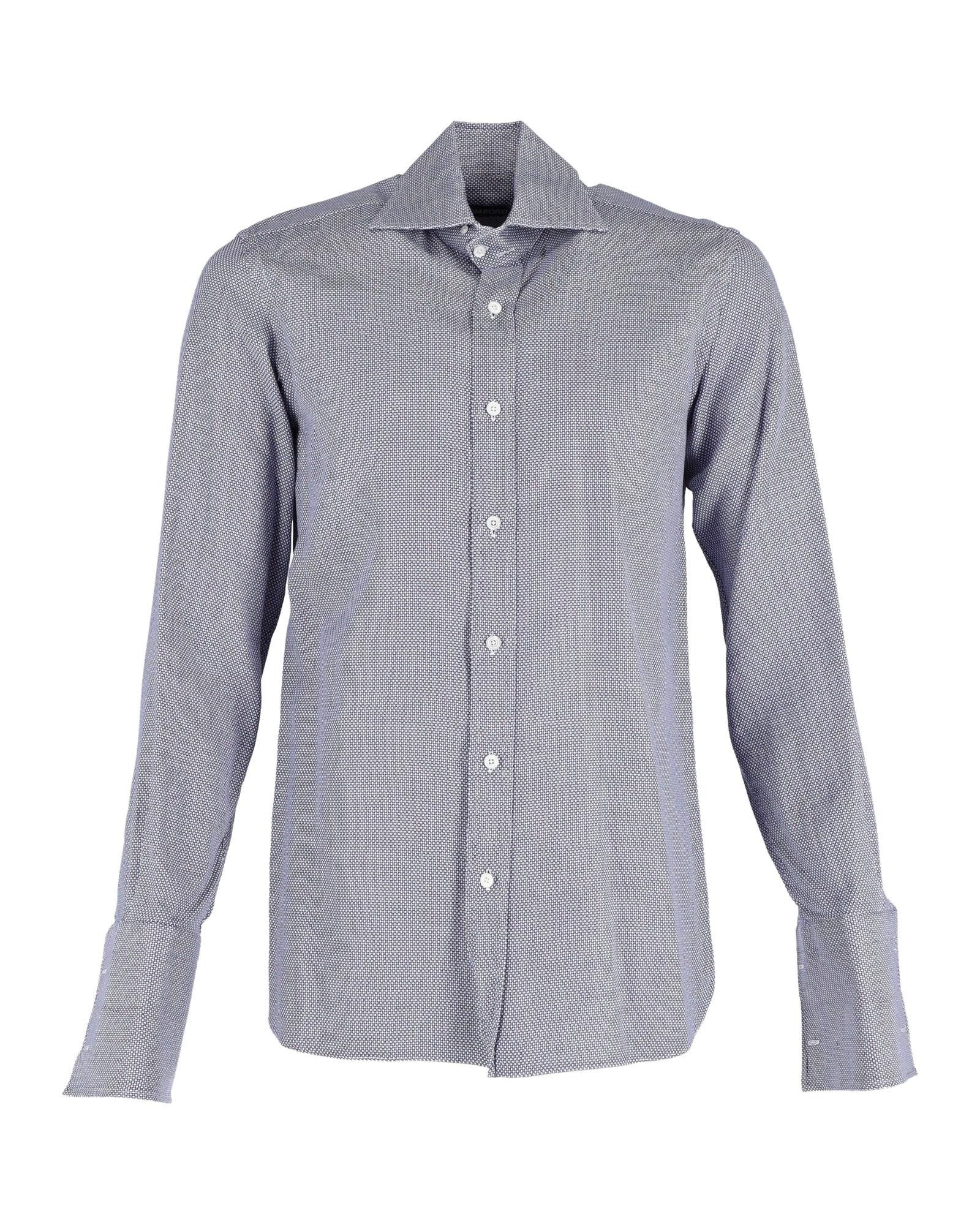 image of Premium Blue Cotton Dress Shirt By Tom Ford, Men's (Size Medium)