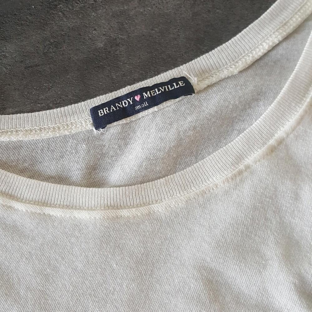 Designer White Classic Melville Cropped Short Sleeve Size ONE SIZE - 4 Thumbnail