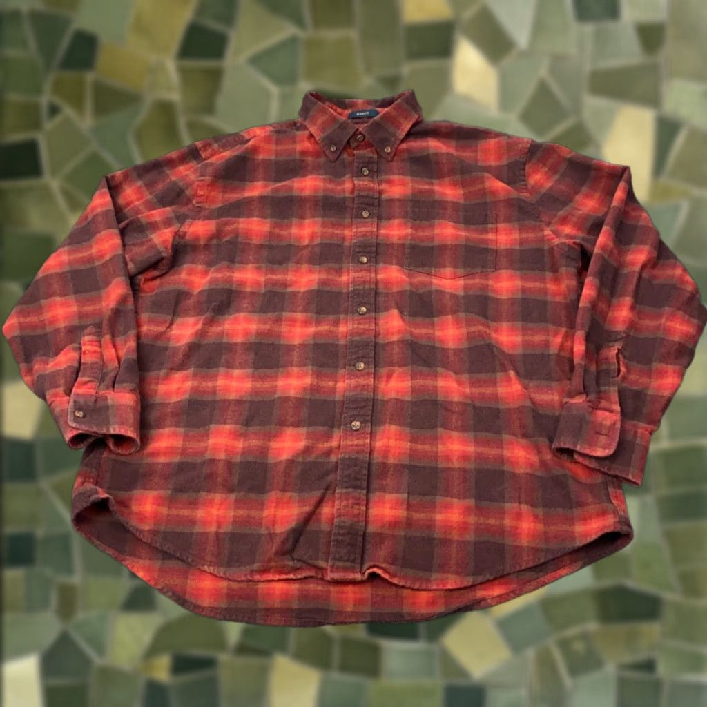 Pendleton VINTAGE Pendleton Shirt Mens XL Red Plaid Flannel Button-Up Long Sleeve with Pockets Size US XL / EU 56 / 4 - 1 Thumbnail