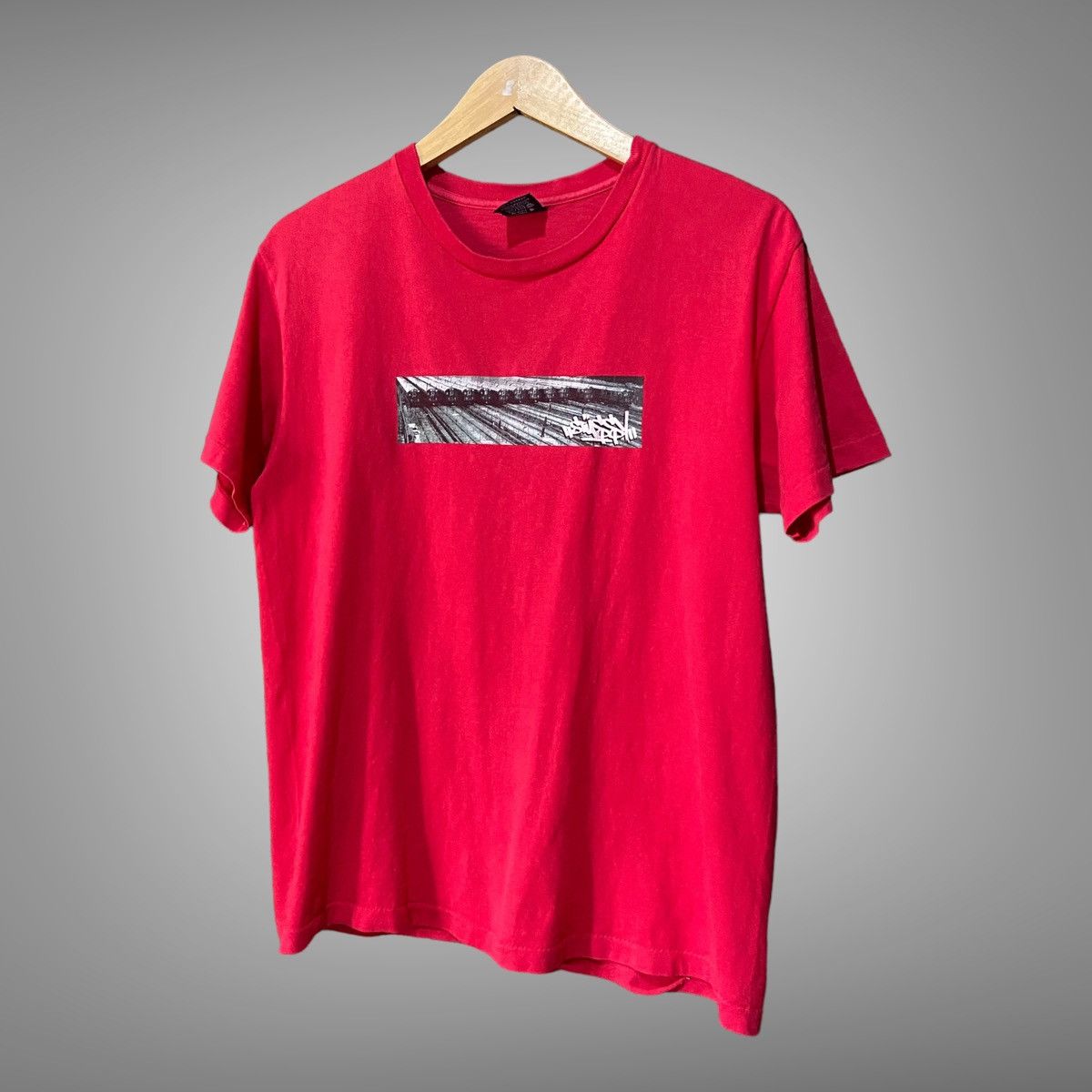 Stussy × Vintage Vintage 90's Stussy Grafitti Tee Size US M / EU 48-50 / 2 - 2 Thumbnail