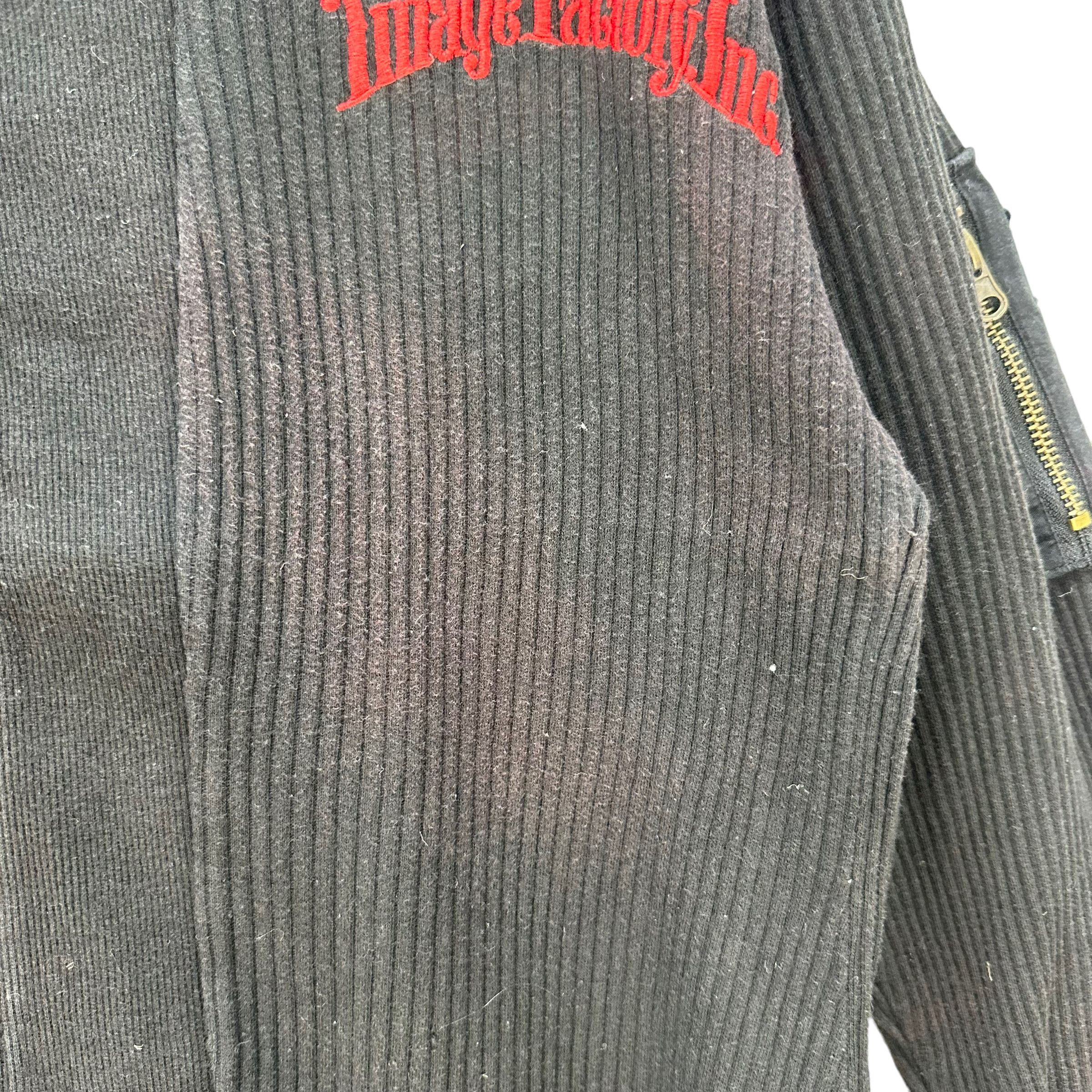 Japanese Brand REAL MASTER MOTORCYCLE BIG LOGO SWEATER JACKET #7933-191 Size US L / EU 52-54 / 3 - 7 Thumbnail