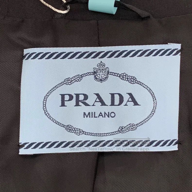 Prada Prada Black sheep wool lapel single-breasted long-sleeved Size 44R - 5 Thumbnail