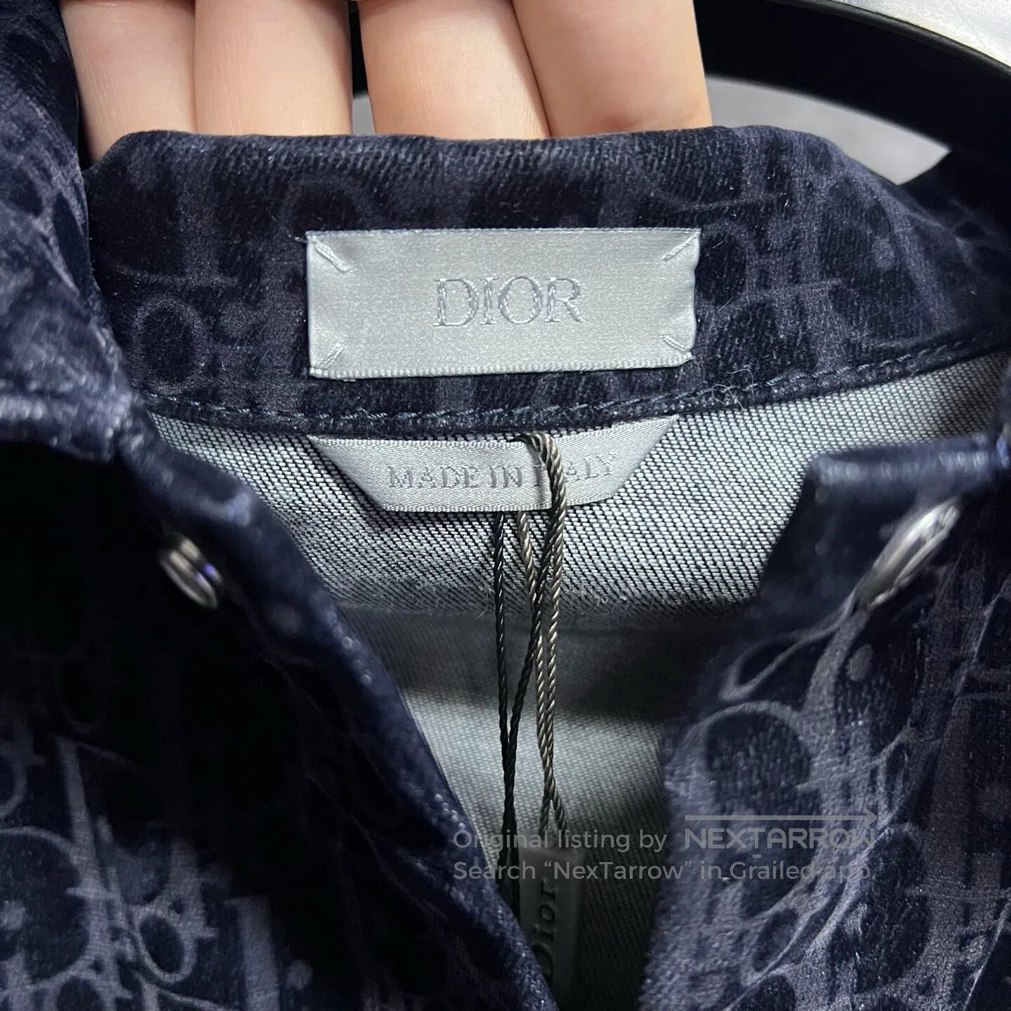 Dior Dior Long-sleeved shirt with a diagonal pleated collar| Size US L / EU 52-54 / 3 - 2 Thumbnail