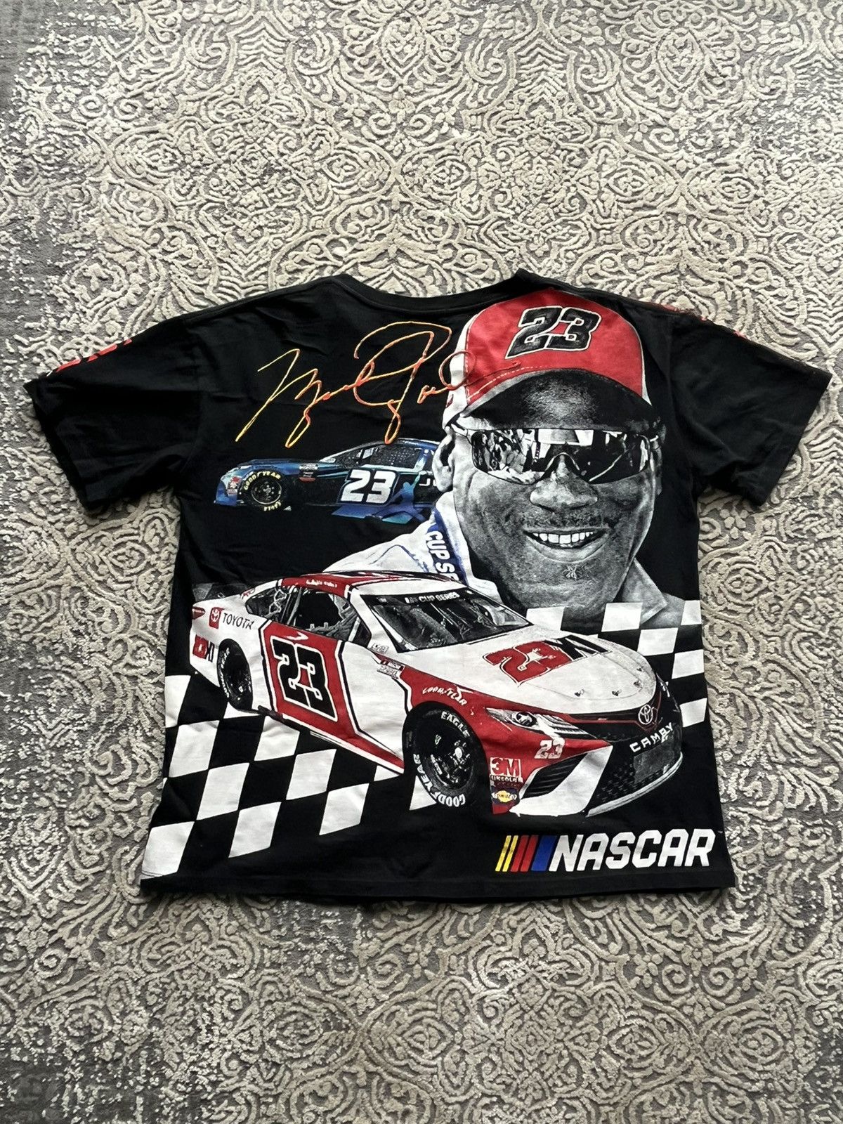 NASCAR Nascar Michael Jordan aop 23 Tee vintage rare merch formula Size US XL / EU 56 / 4 - 3 Thumbnail