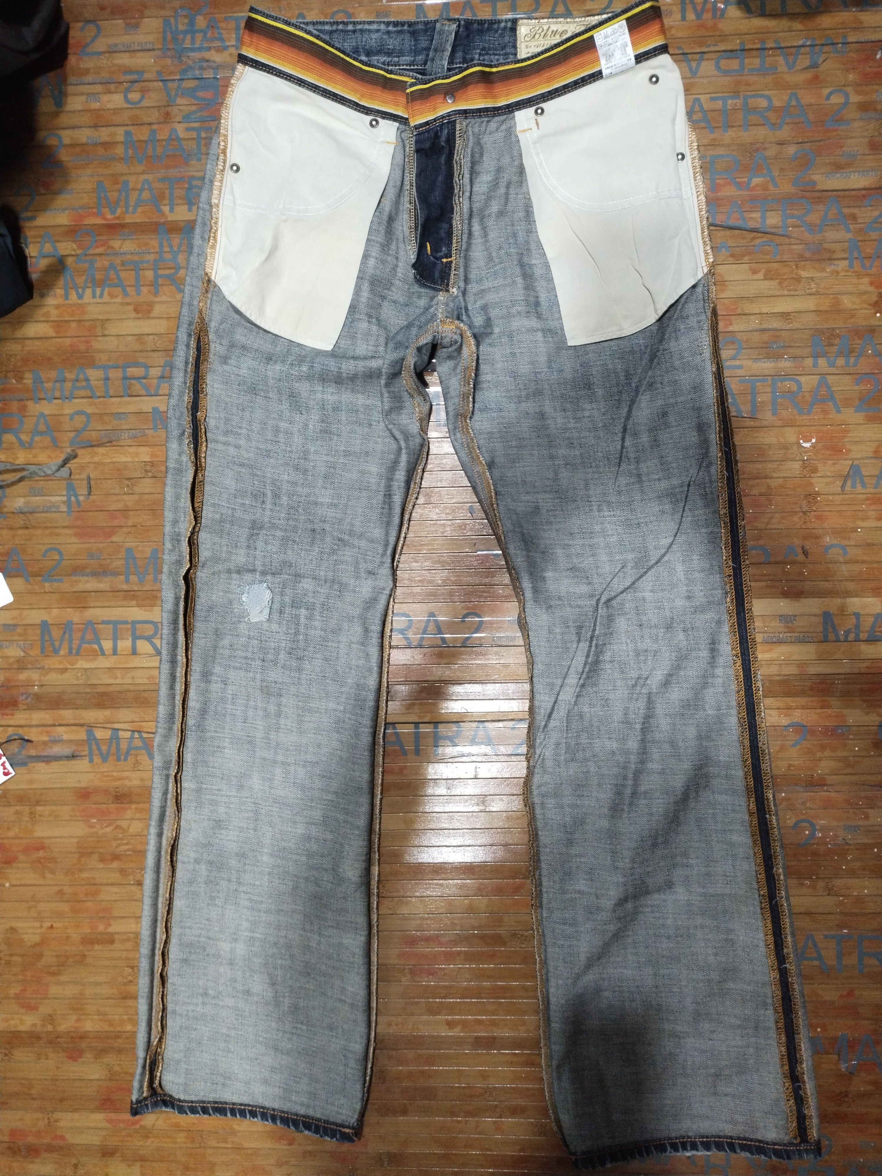 Edwin × Japanese Brand Edwin 503 "Genuine" Blue Trip Sz 32" Size US 32 / EU 48 - 15 Thumbnail