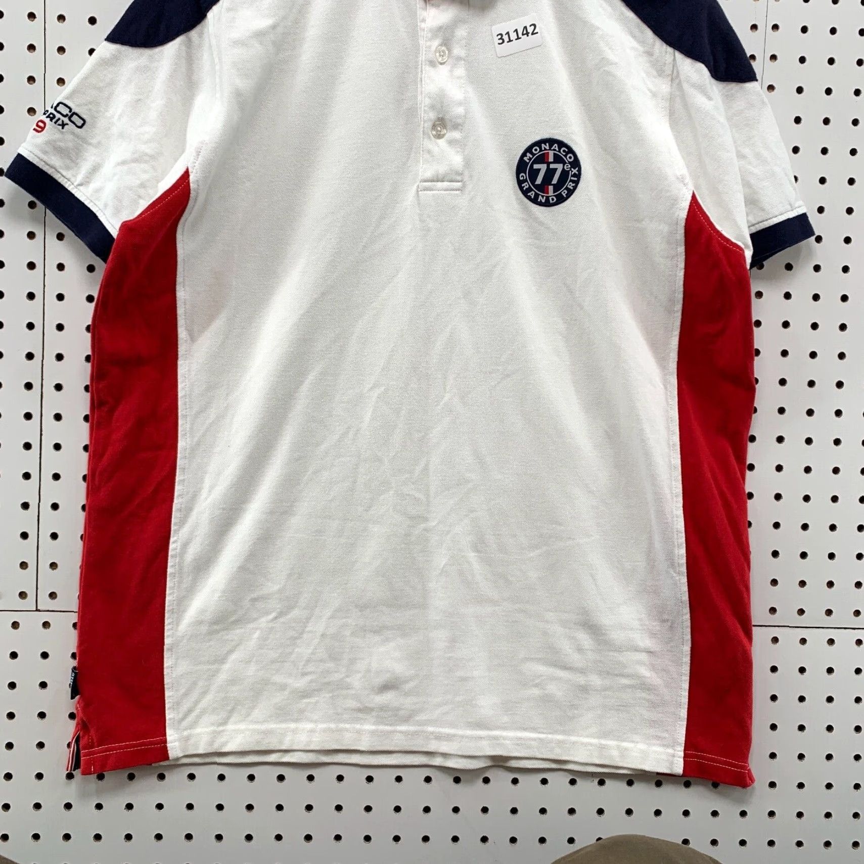 Vintage VINTAGE Automobile Club de Monaco Polo Shirt Men Large White Cars 2019 Grand Prix Size US L / EU 52-54 / 3 - 6 Thumbnail