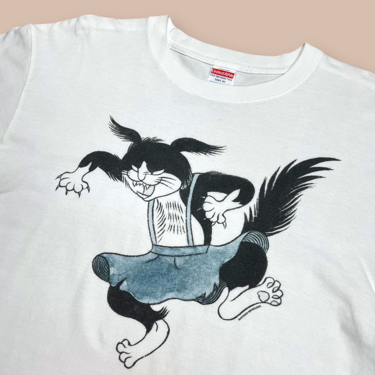Japanese Brand Higuchi Yuko by Ishiguro Ayako "Sanjo" pattern Tee Size US L / EU 52-54 / 3 - 3 Thumbnail