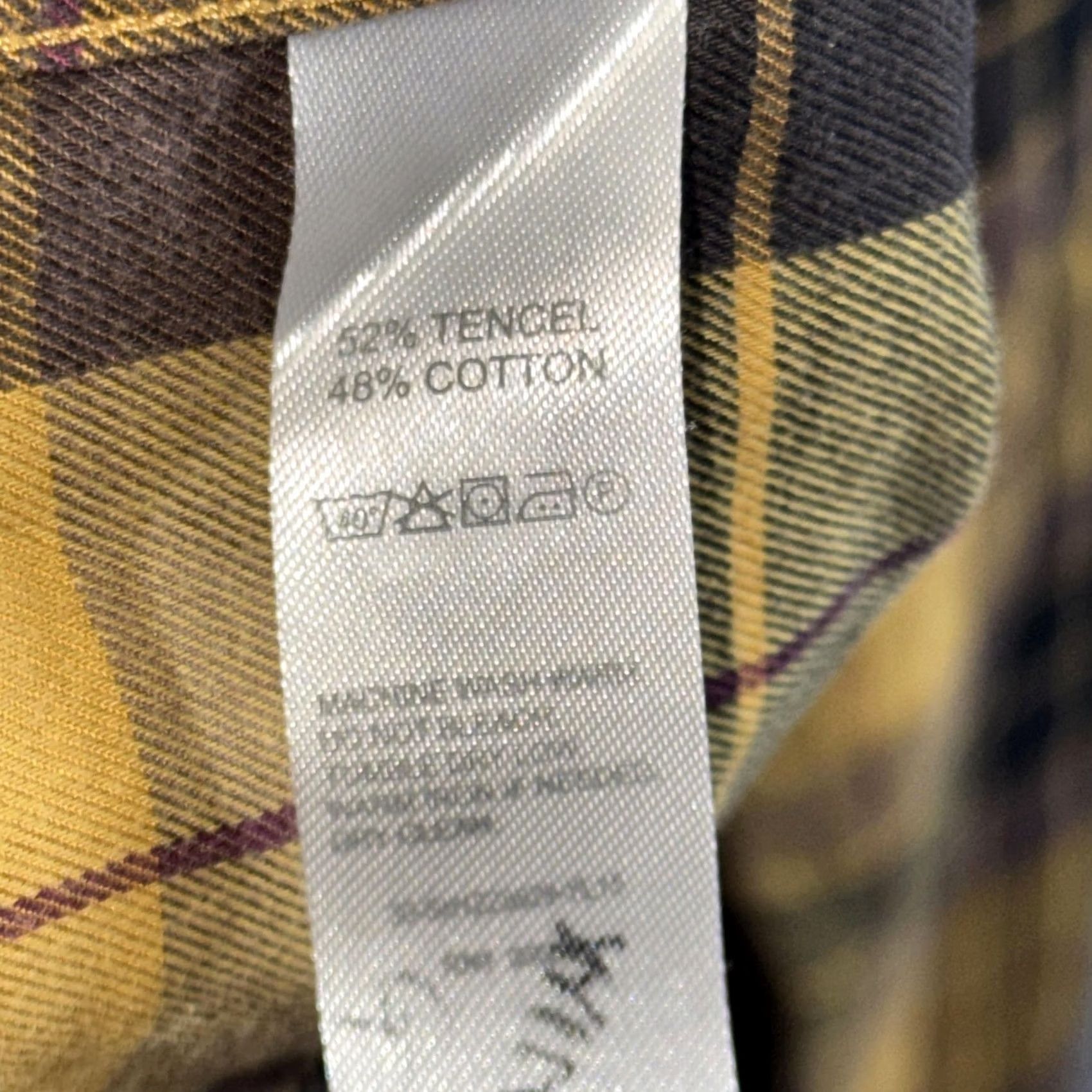 Todd Snyder Todd Snyder Shirt Mens XL Yellow Black Plaid Button Down Tencel Cotton Button-Up Shirt Size US XL / EU 56 / 4 - 7 Thumbnail